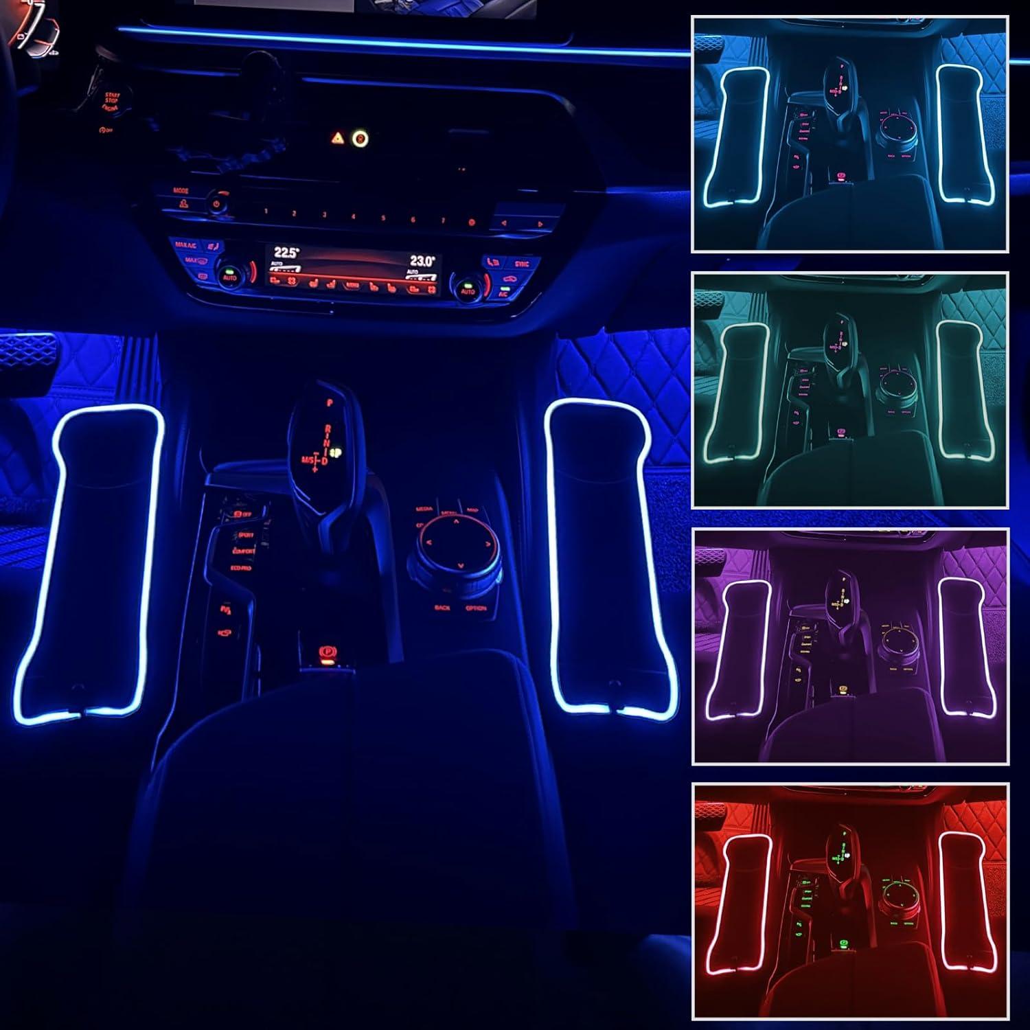 Organizador de Espacio entre Asientos xiaoniu con LED y Carga USB