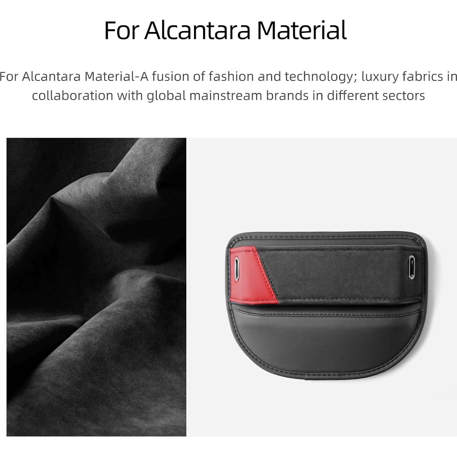 Caja de Almacenamiento Lateral para Asiento de Coche BETTERHUMZ Rojo Negro