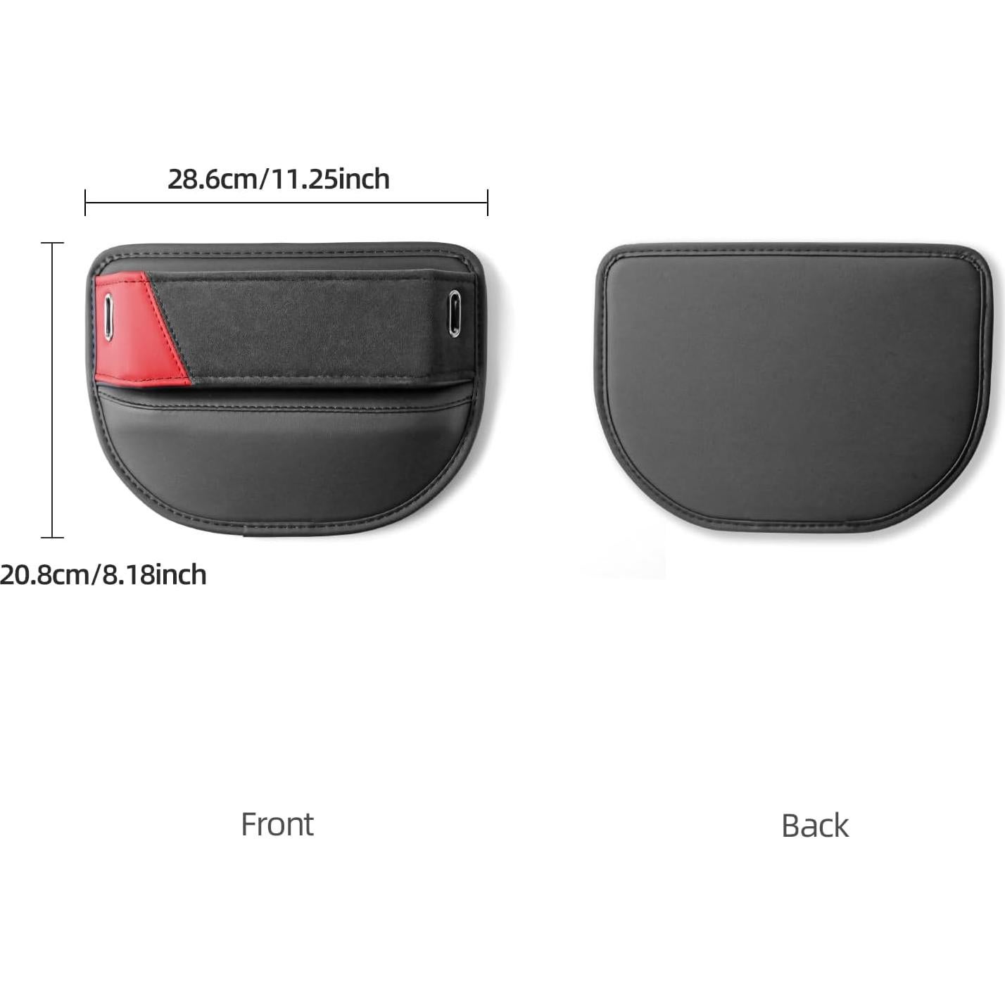 Caja de Almacenamiento Lateral para Asiento de Coche BETTERHUMZ Rojo Negro