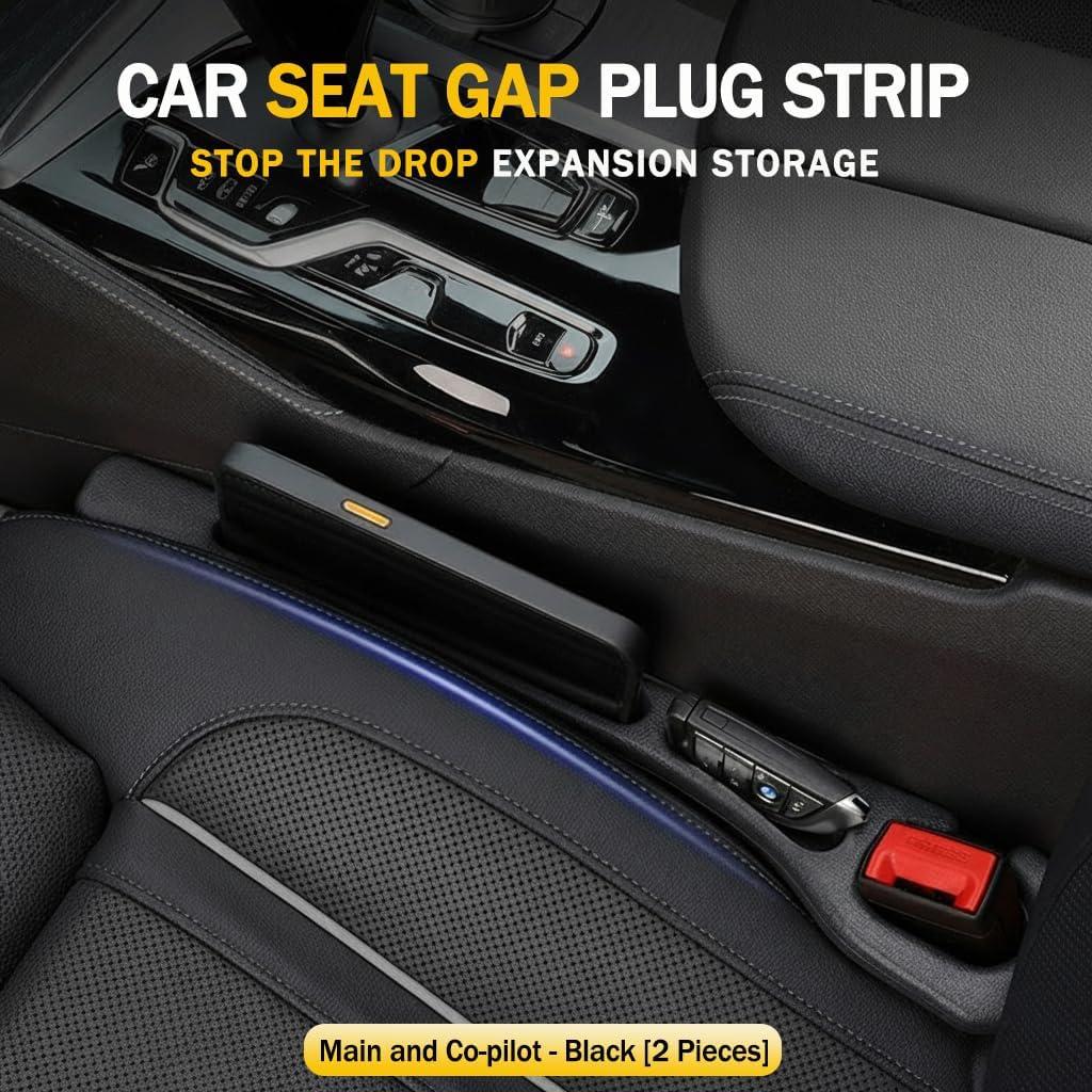 Relleno Organizador Espacio Asientos Auto Orvifuly Negro 2PCS