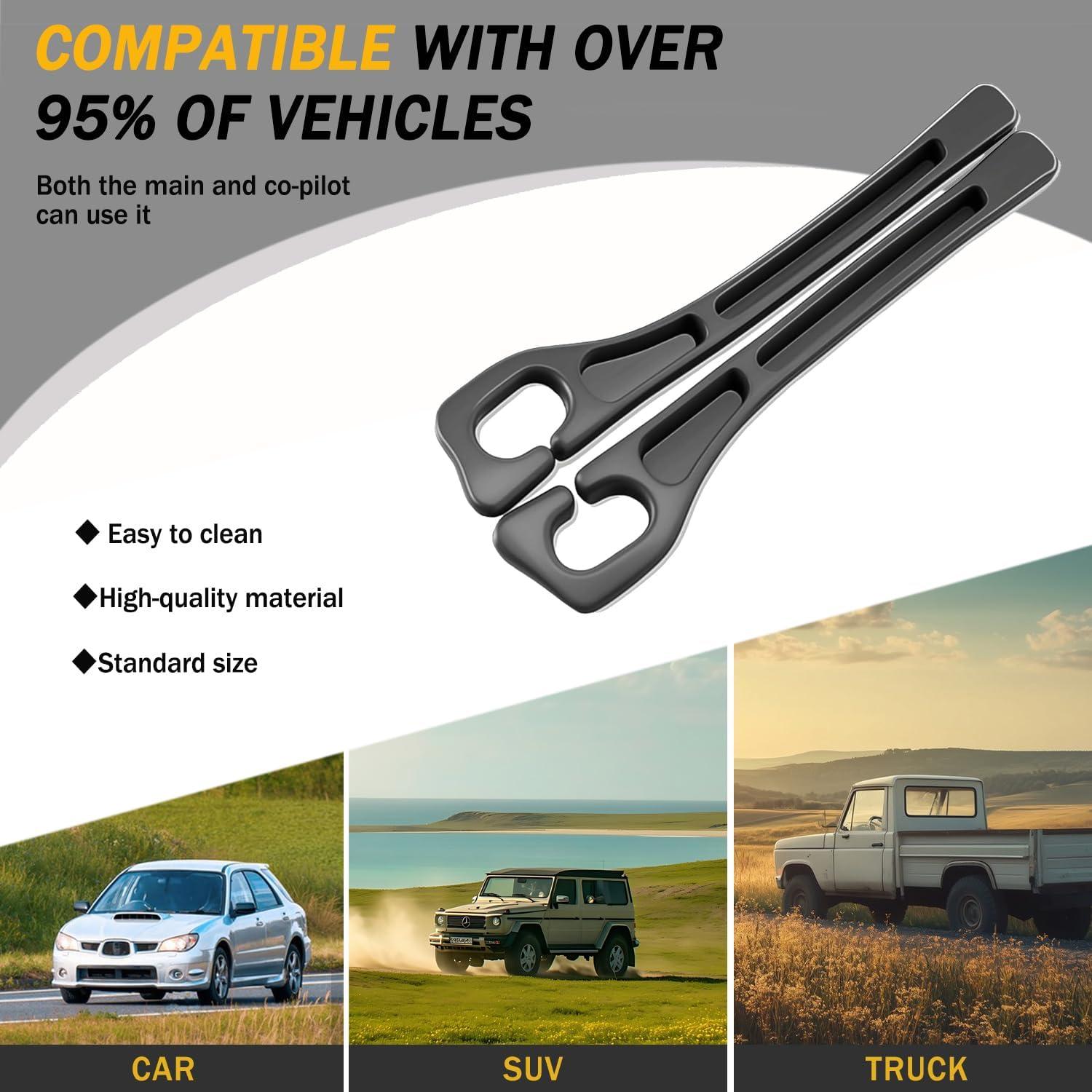 Relleno Organizador Espacio Asientos Auto Orvifuly Negro 2PCS