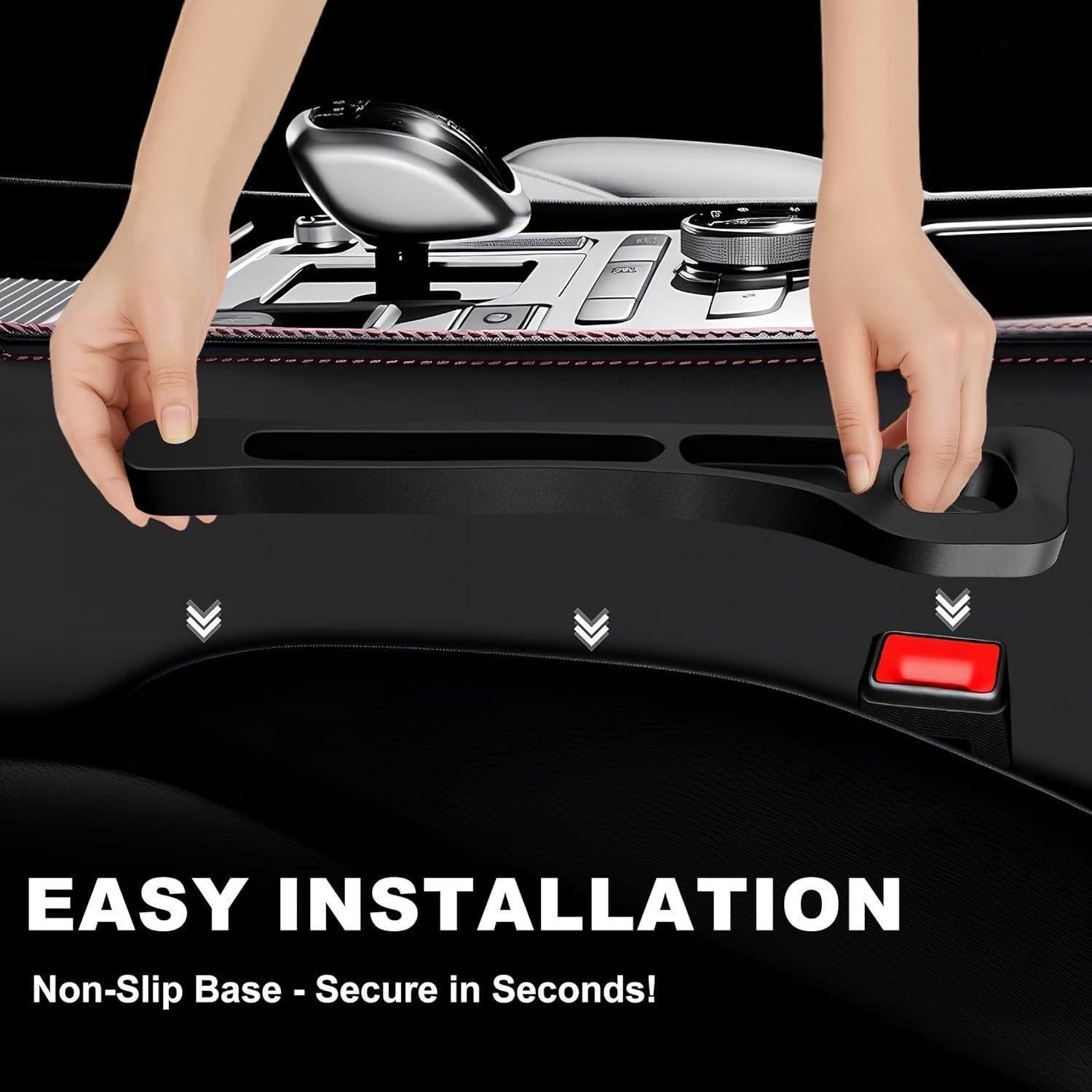 Relleno de Espacio entre Asientos Zecirl - 2 Pack Negro