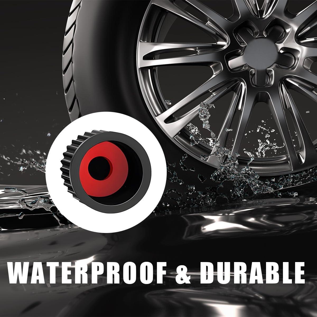 20 Tapones de Válvula de Neumático Wevdn - Ajuste Universal Negro