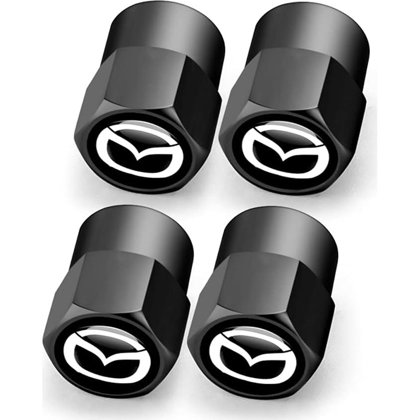 Tapa de Válvula de Neumático HiSport Hex 016 Negra 4 Piezas