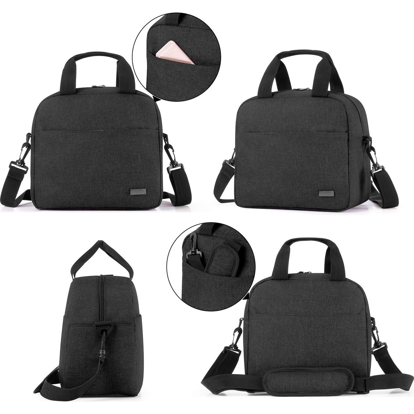 Bolsa Enfriadora de Leche Materna Teamoy Negra para 6 Botellas