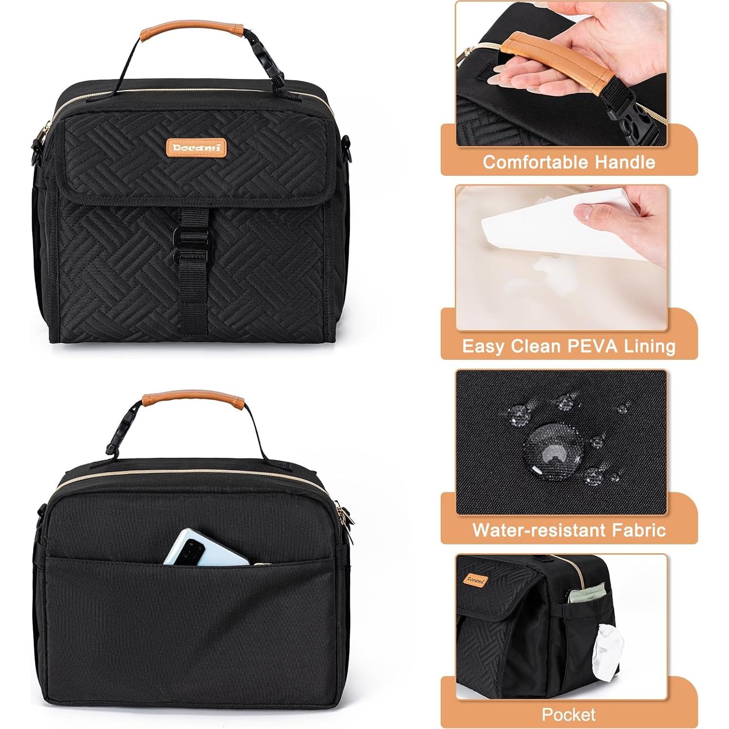 Bolsa de Enfriamiento de Leche Materna Docami Negra 8.5L