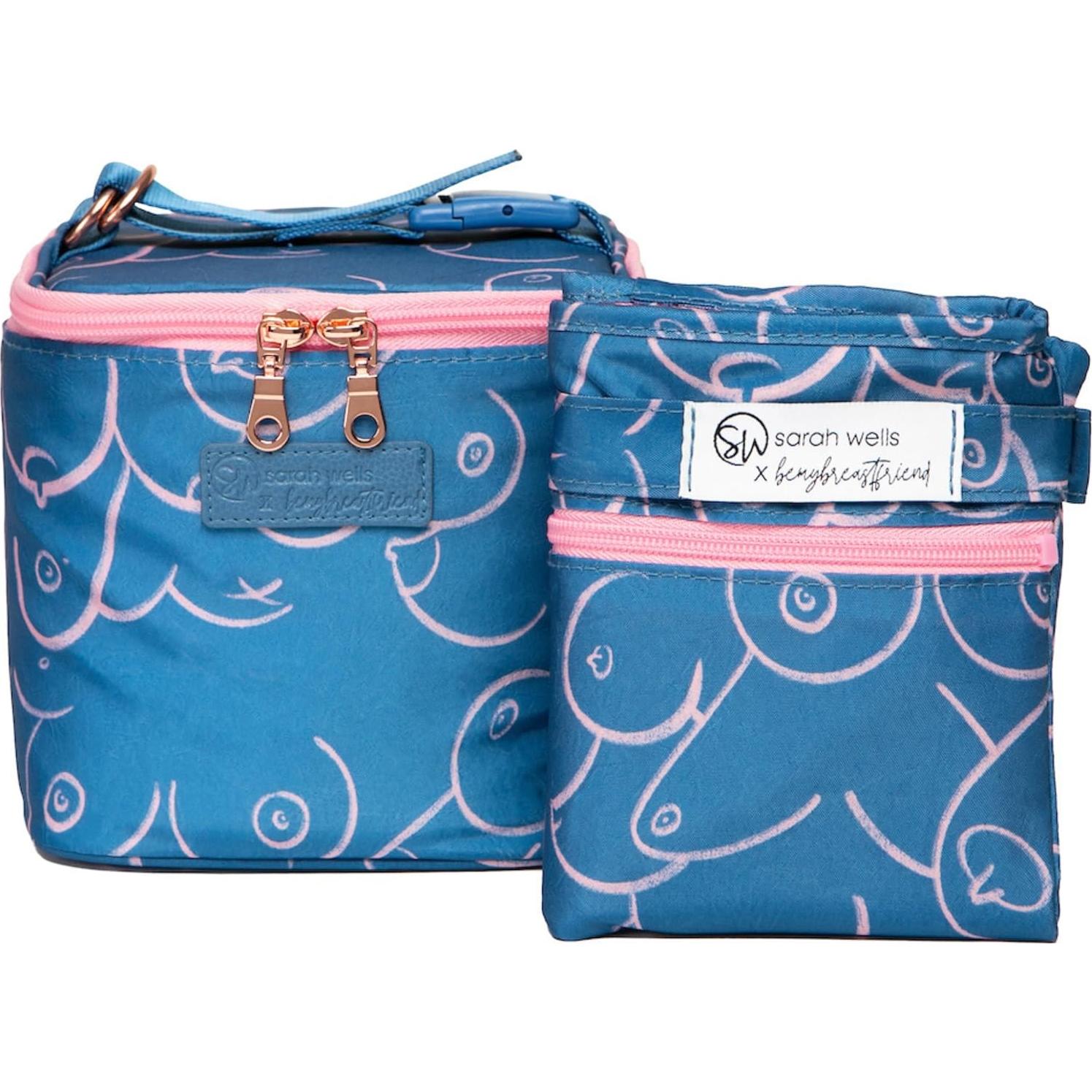 Bolsa de Enfriamiento de Leche Materna Sarah Wells Oro Frío - Aislada, Lavable, Incluye Paquete de Hielo