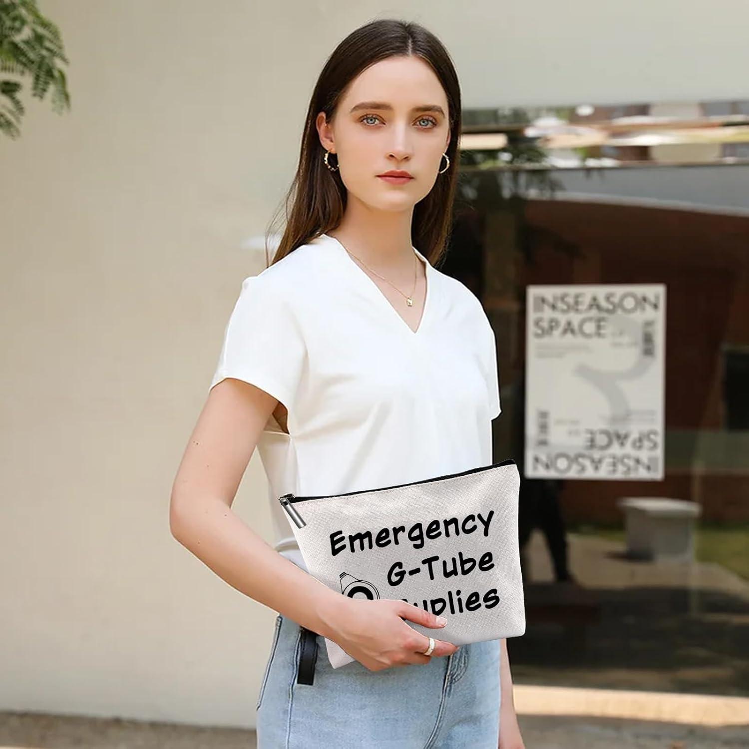 Bolsa Cosmética G Tube Lona 23x18 cm Ecológica y Práctica