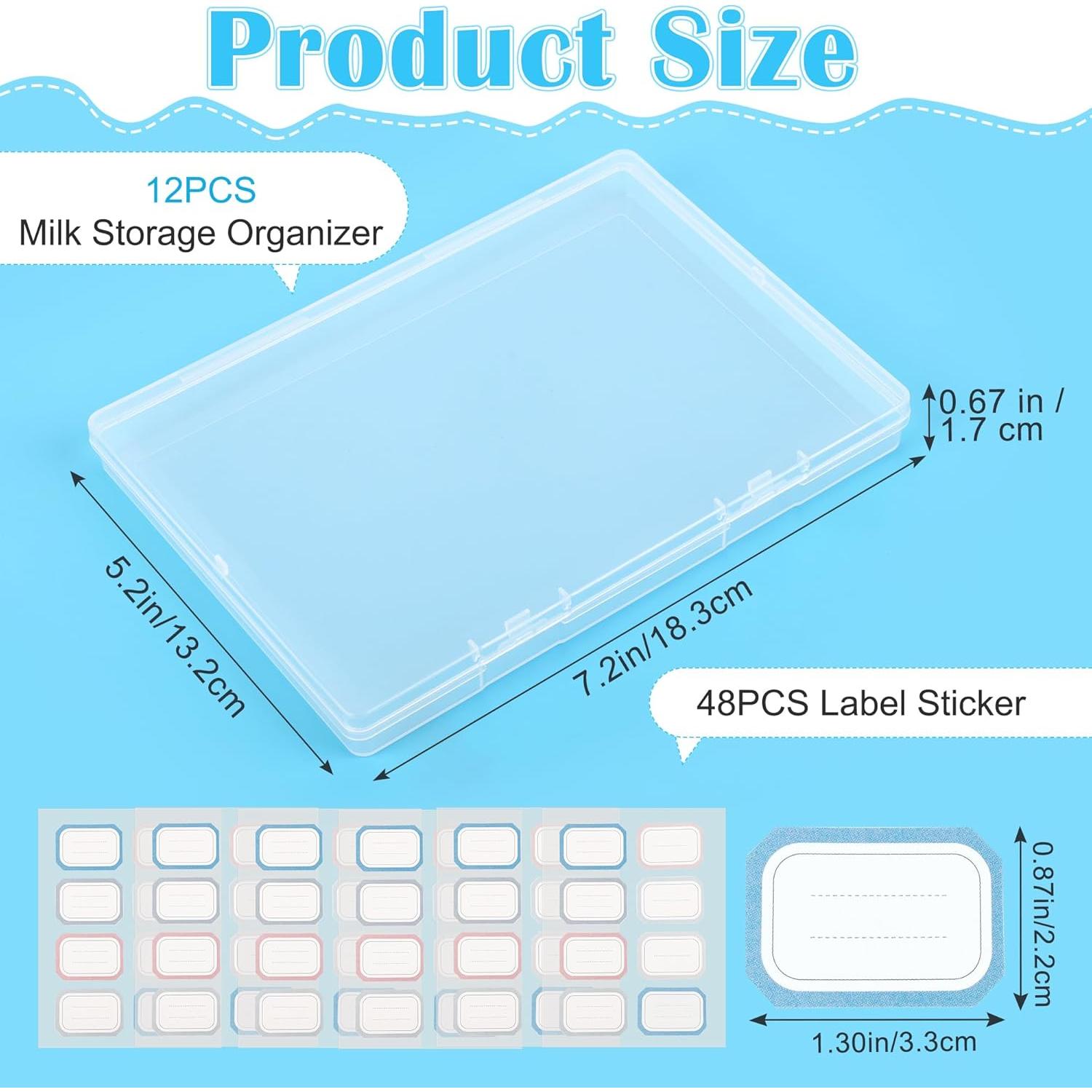 Organizador de Almacenamiento de Leche Materna COITEK 12 Pcs