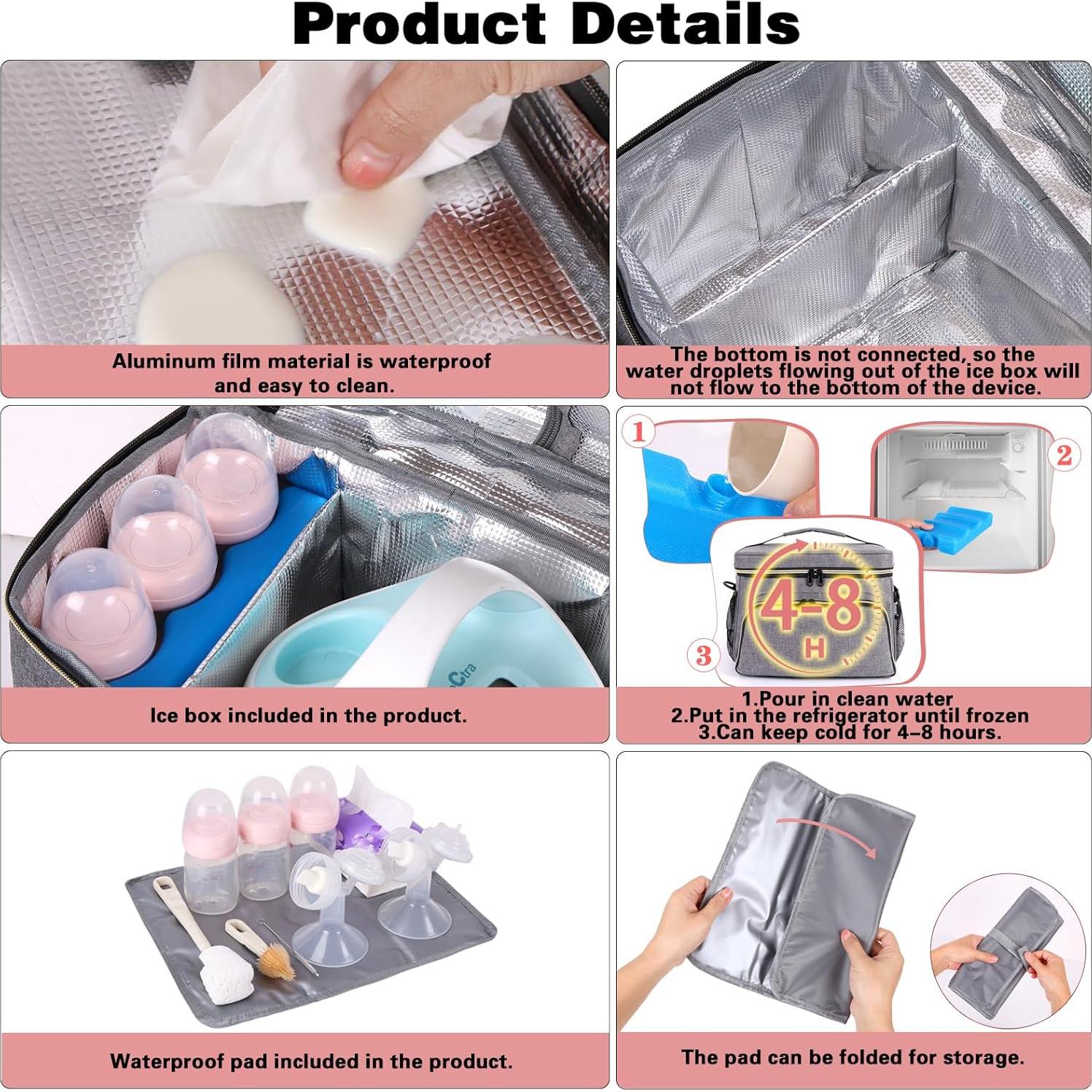 Bolsa Extractor de Leche Timoxi Gris para Spectra S1/S2