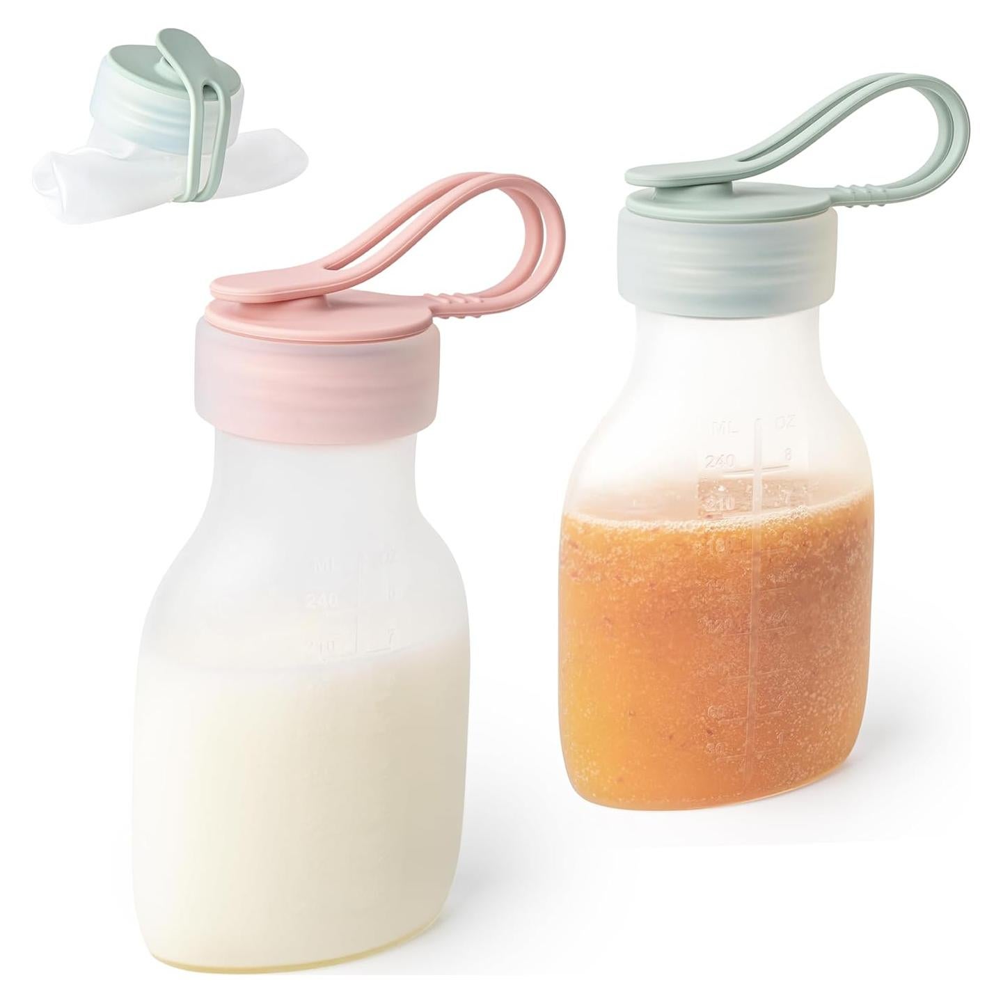 Bolsas de Silicona Reutilizables SelectShen™ 2x8 oz a Prueba de Fugas