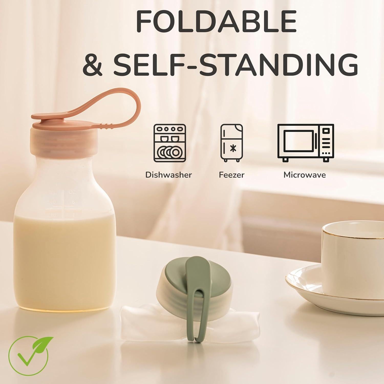 Bolsas de Silicona Reutilizables SelectShen™ 2x8 oz a Prueba de Fugas