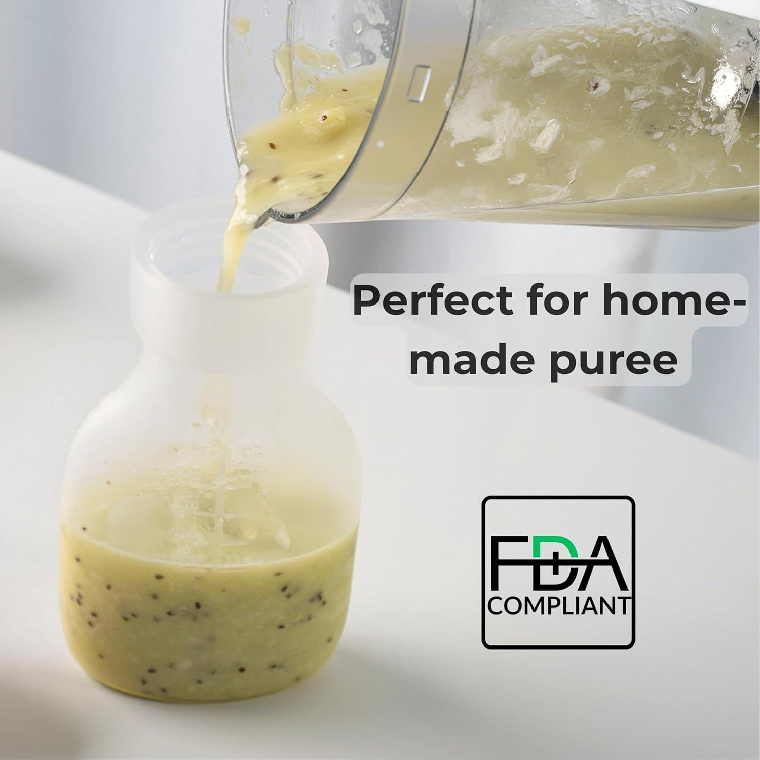 Bolsas de Silicona Reutilizables SelectShen™ 2x8 oz a Prueba de Fugas