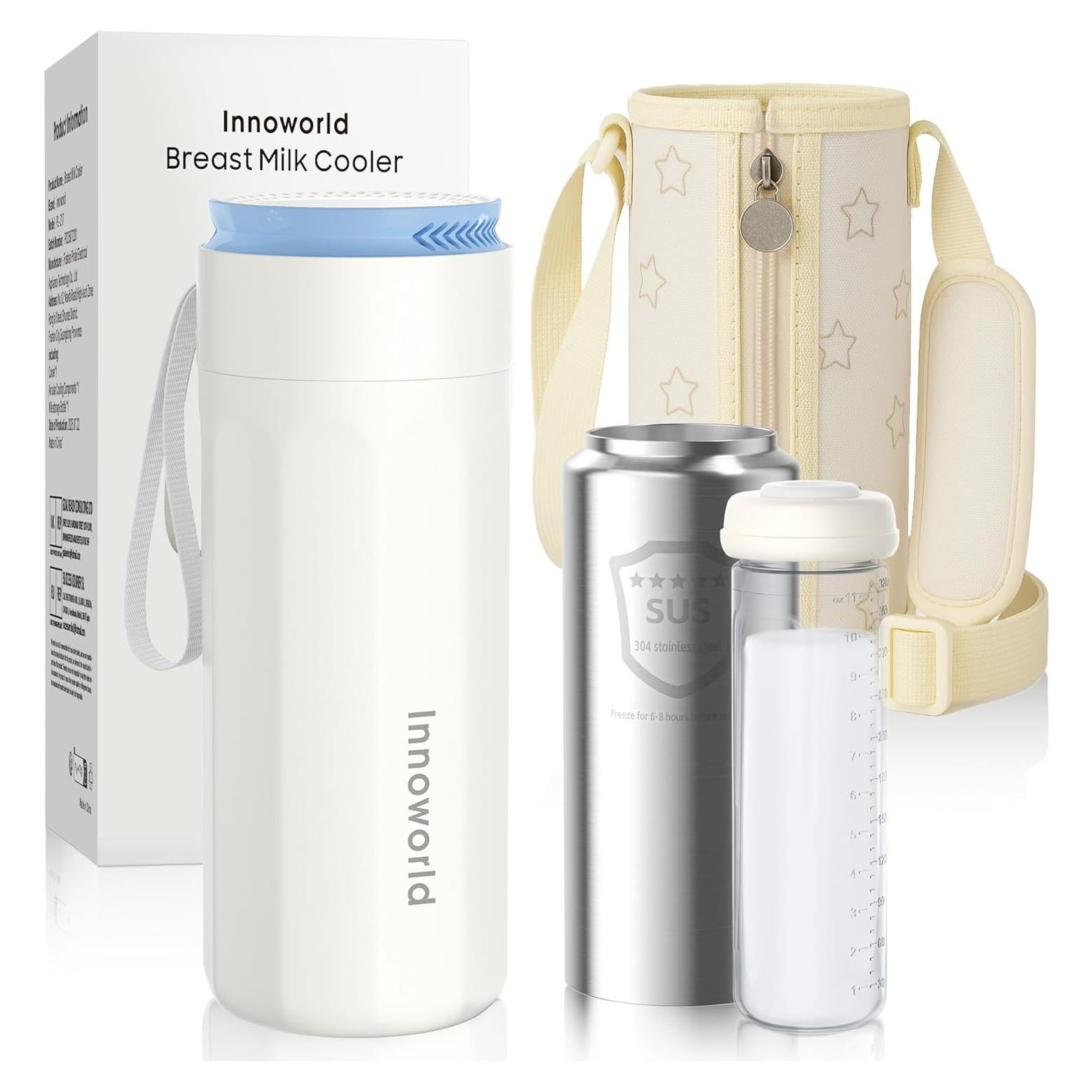 Enfriador de Leche Materna Portátil Innoworld 11oz Acero Inoxidable