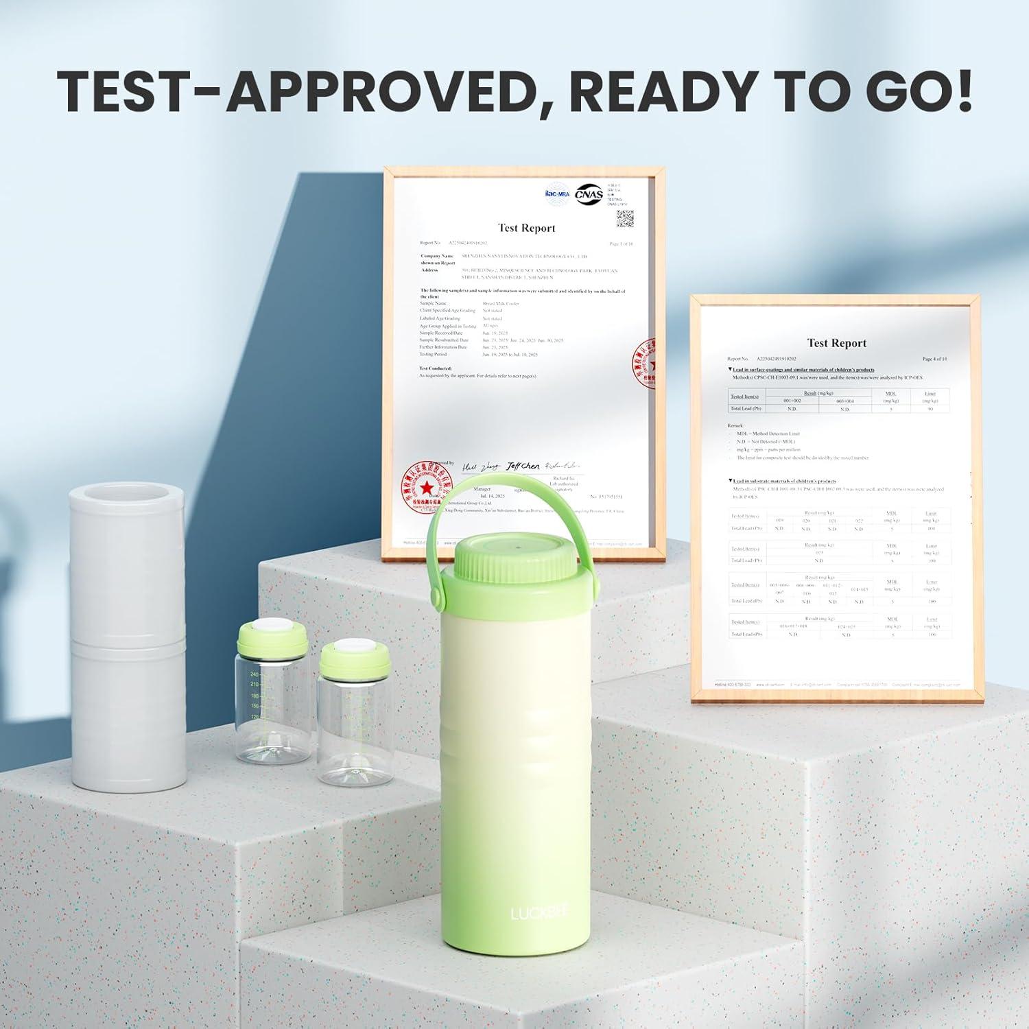 Enfriador de Leche Materna LUCKBEE MC001-G 16oz con LCD