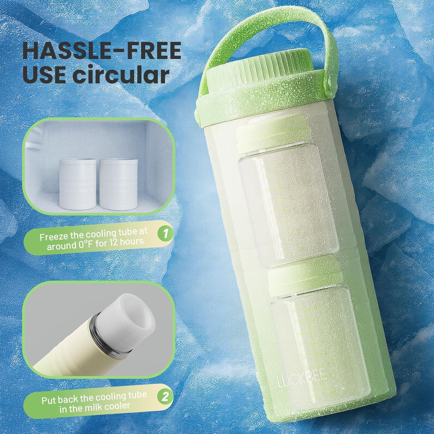 Enfriador de Leche Materna LUCKBEE MC001-G 16oz con LCD