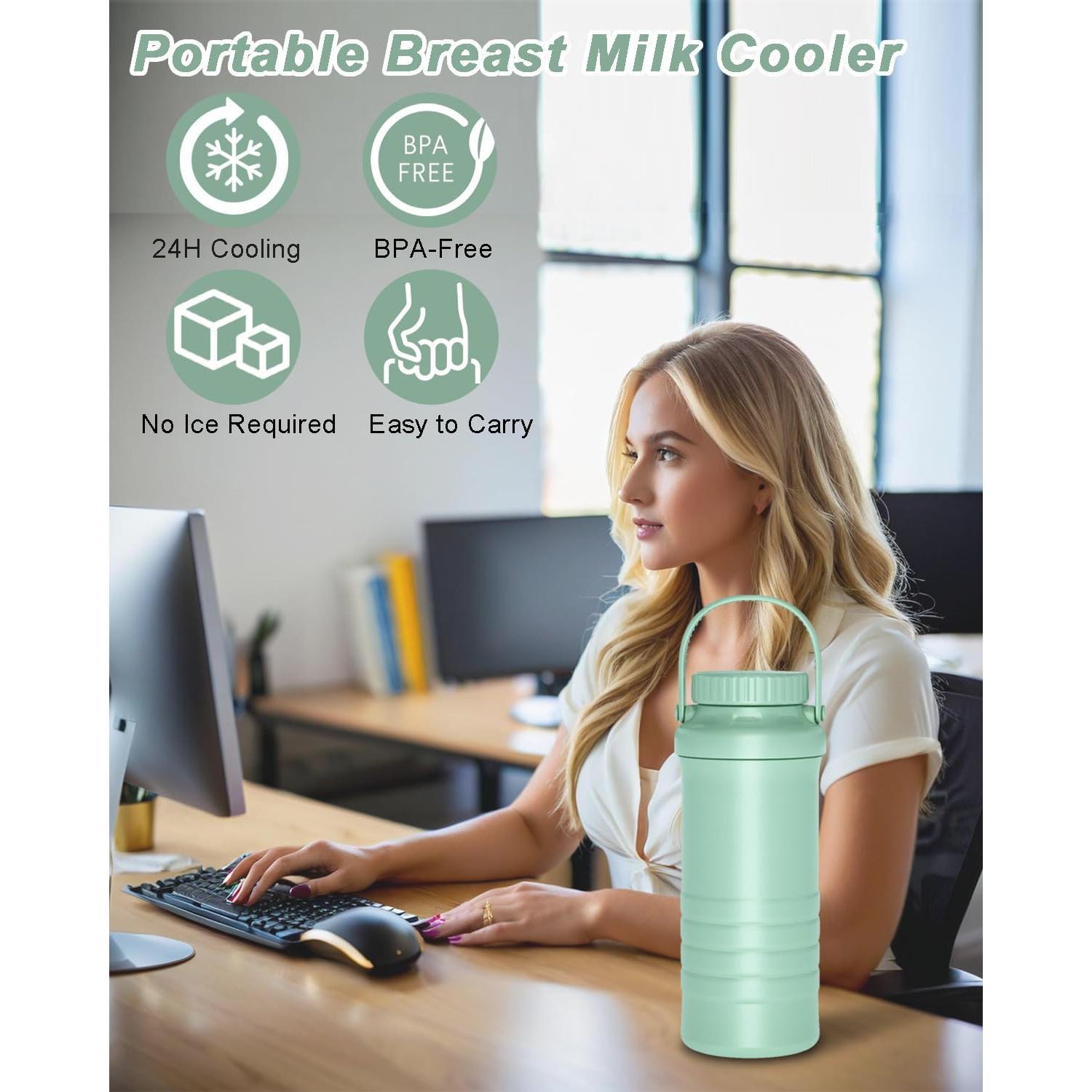 Enfriador de Leche Materna ZhiChu 22oz Portátil 24H Fresco