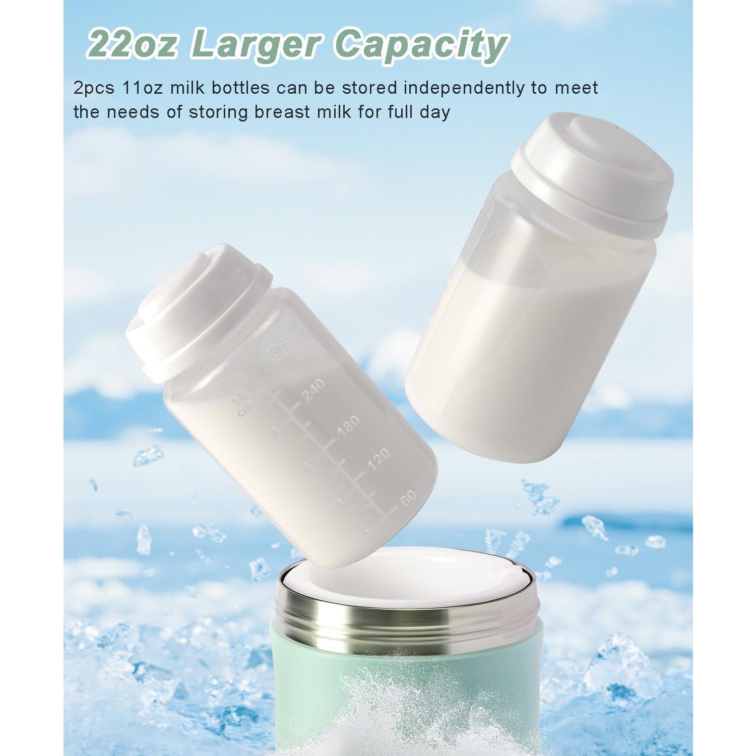 Enfriador de Leche Materna ZhiChu 22oz Portátil 24H Fresco