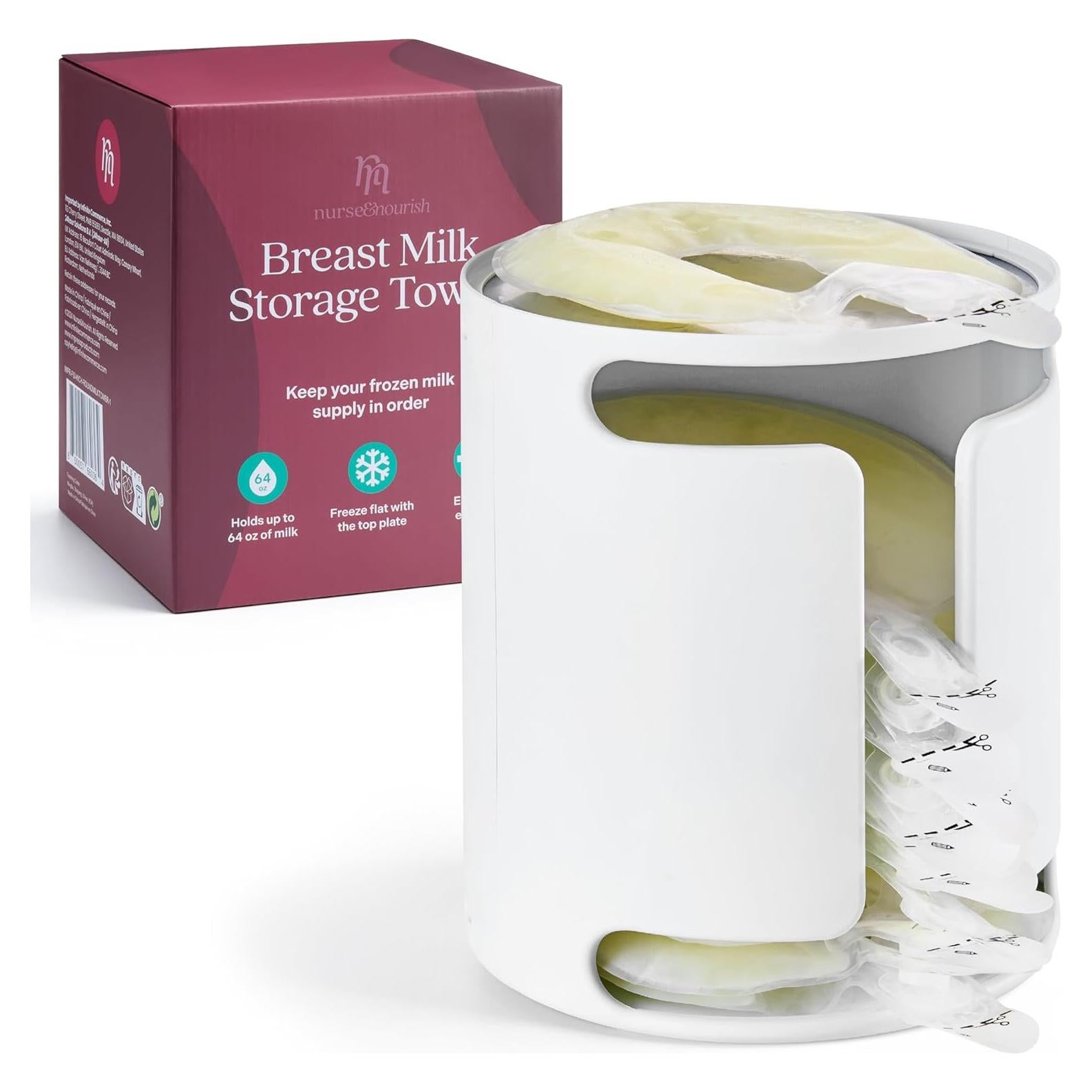 Organizador de Leche Materna en Congelador Nurse & Nourish - Almacena 16 Bolsas de 1.8L