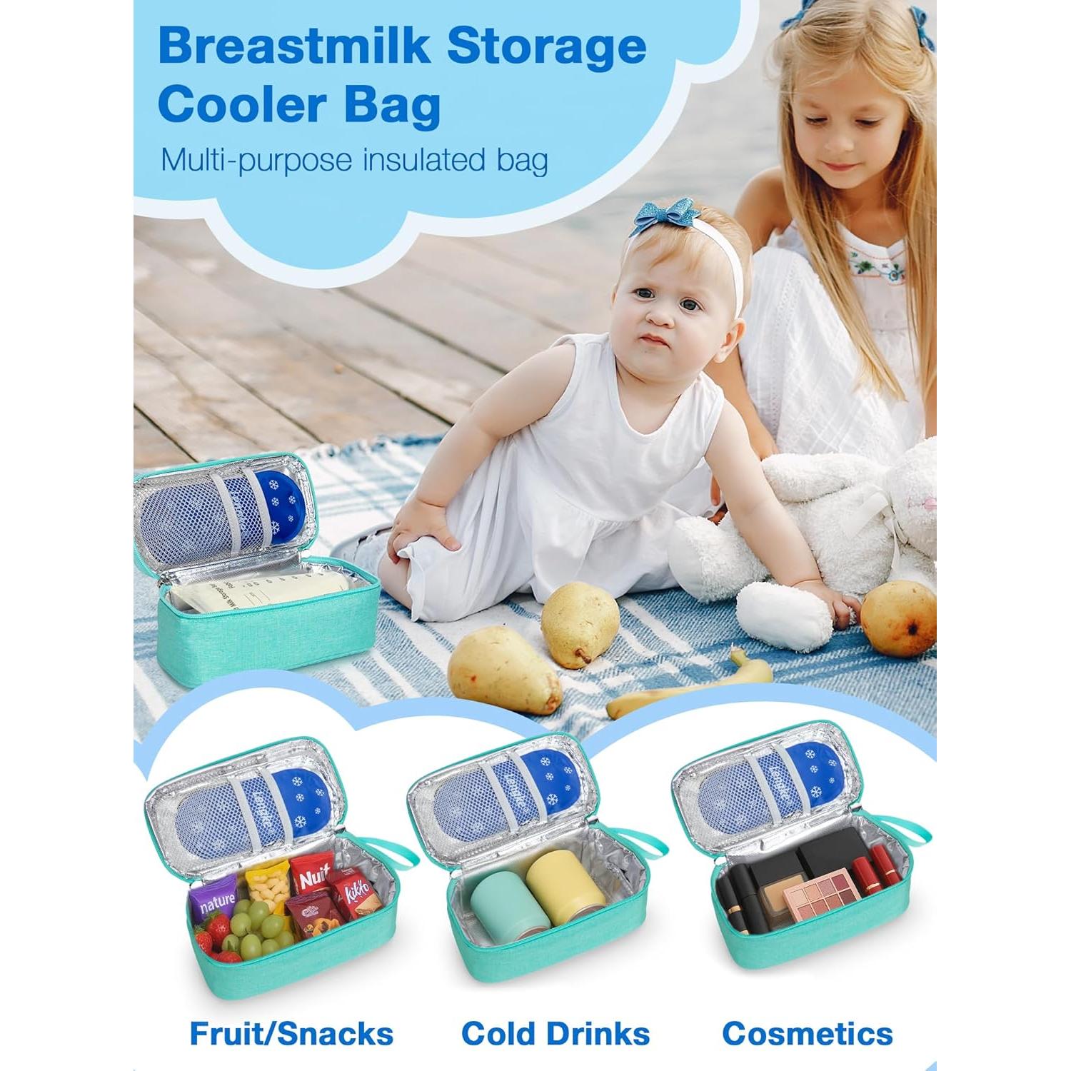 Bolsa de Enfriamiento de Leche Materna SUNMON Verde Claro