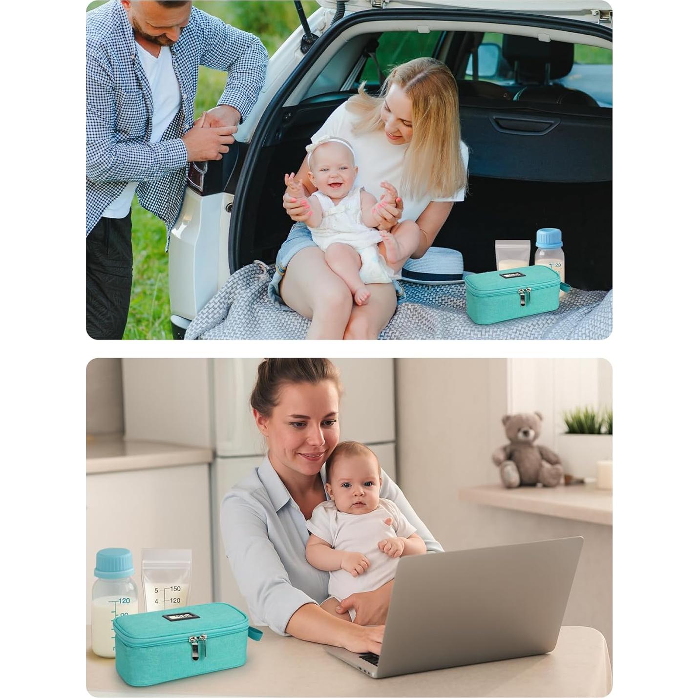 Bolsa de Enfriamiento de Leche Materna SUNMON Verde Claro