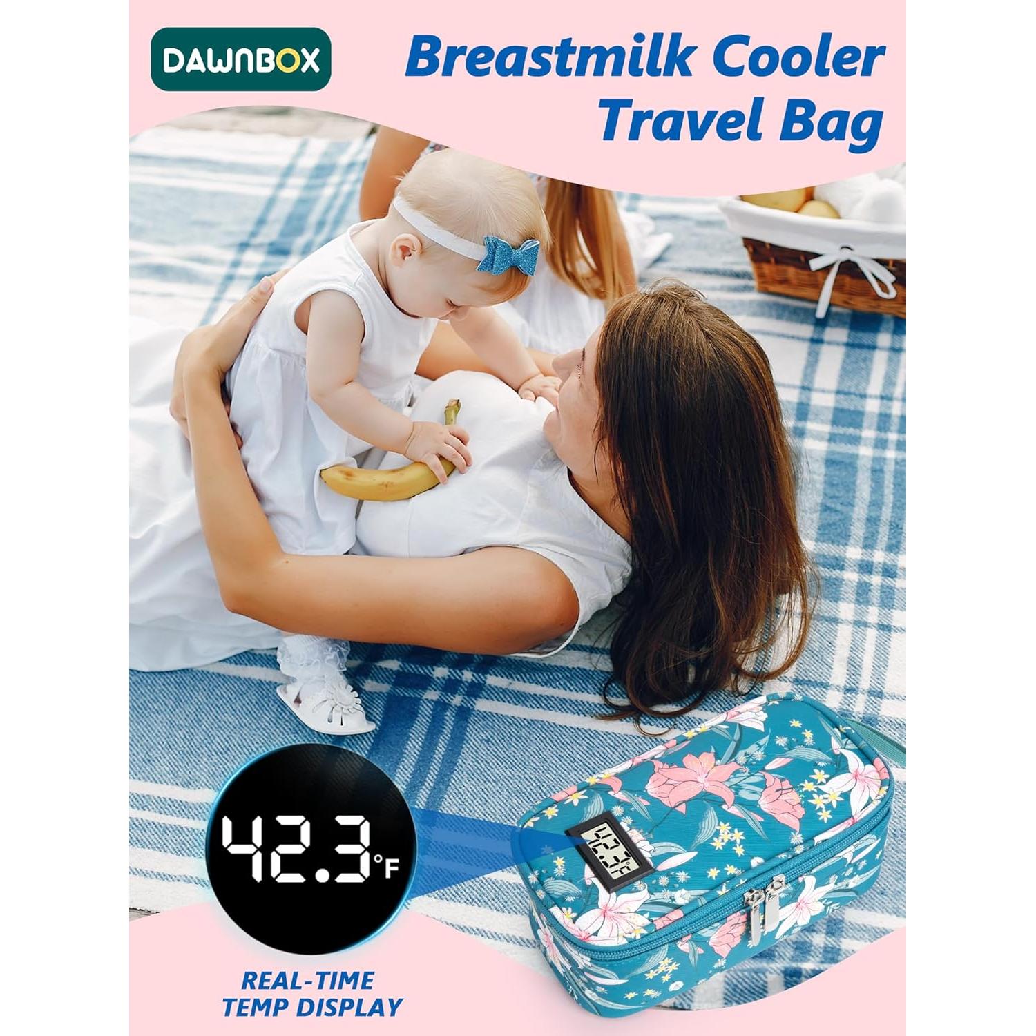 Bolsa de Viaje para Leche Materna DawnBox - 0.59kg, Pantalla Temperatura