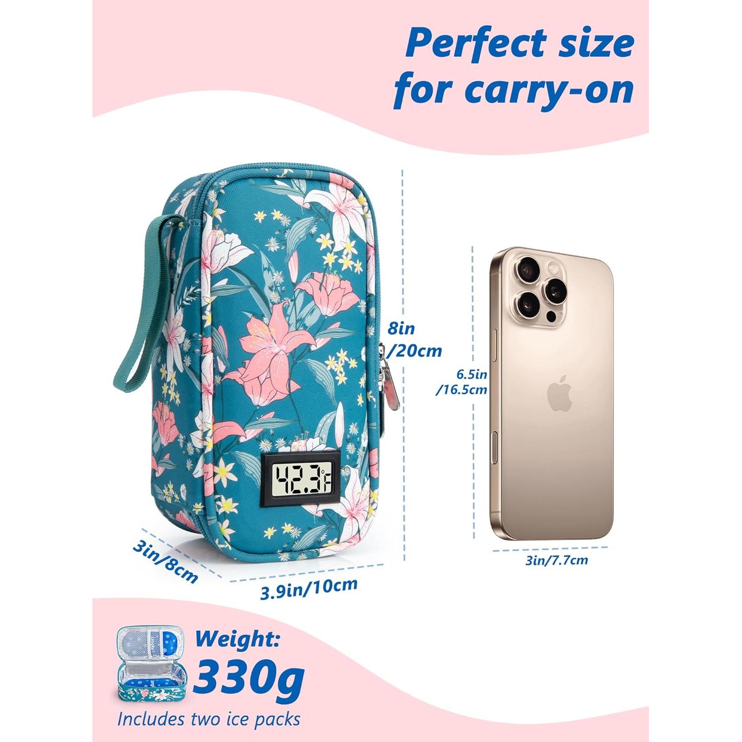 Bolsa de Viaje para Leche Materna DawnBox - 0.59kg, Pantalla Temperatura