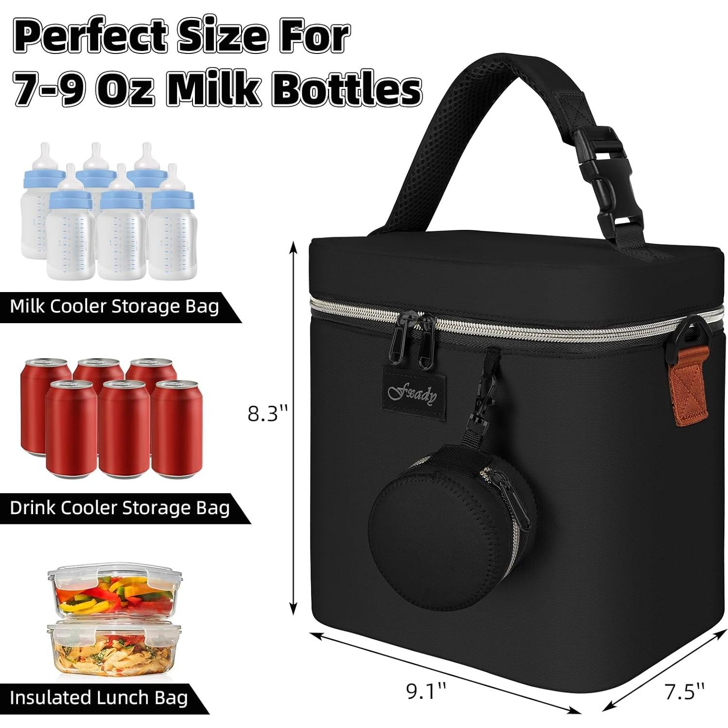 Bolsa Térmica para Leche Materna Fxady - 6 Biberones 266 ml