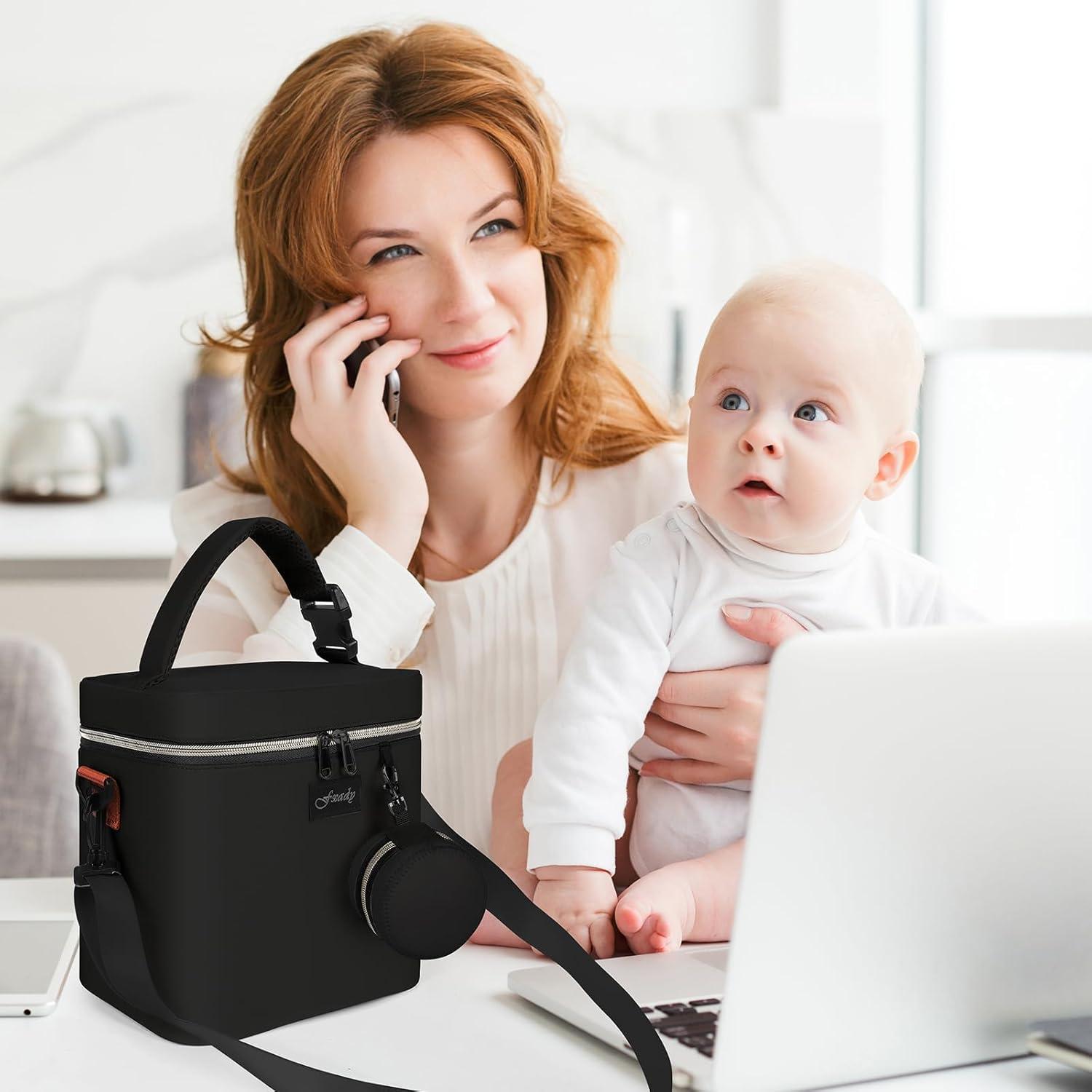 Bolsa Térmica para Leche Materna Fxady - 6 Biberones 266 ml