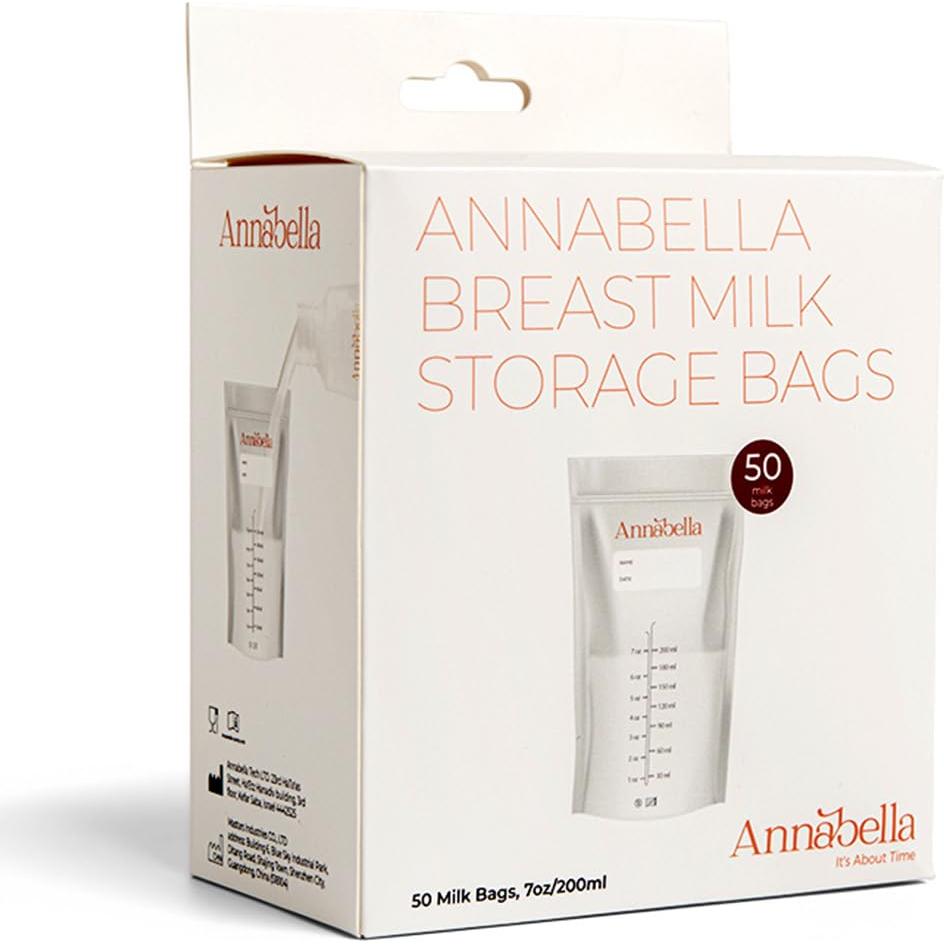 Bolsas de Almacenamiento de Leche Materna Annabella 50 Pcs 200 ml