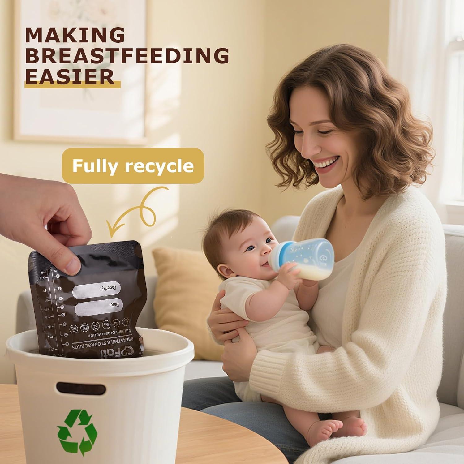 Bolsas de Almacenamiento de Leche Materna FATI 60 Pcs 240ml