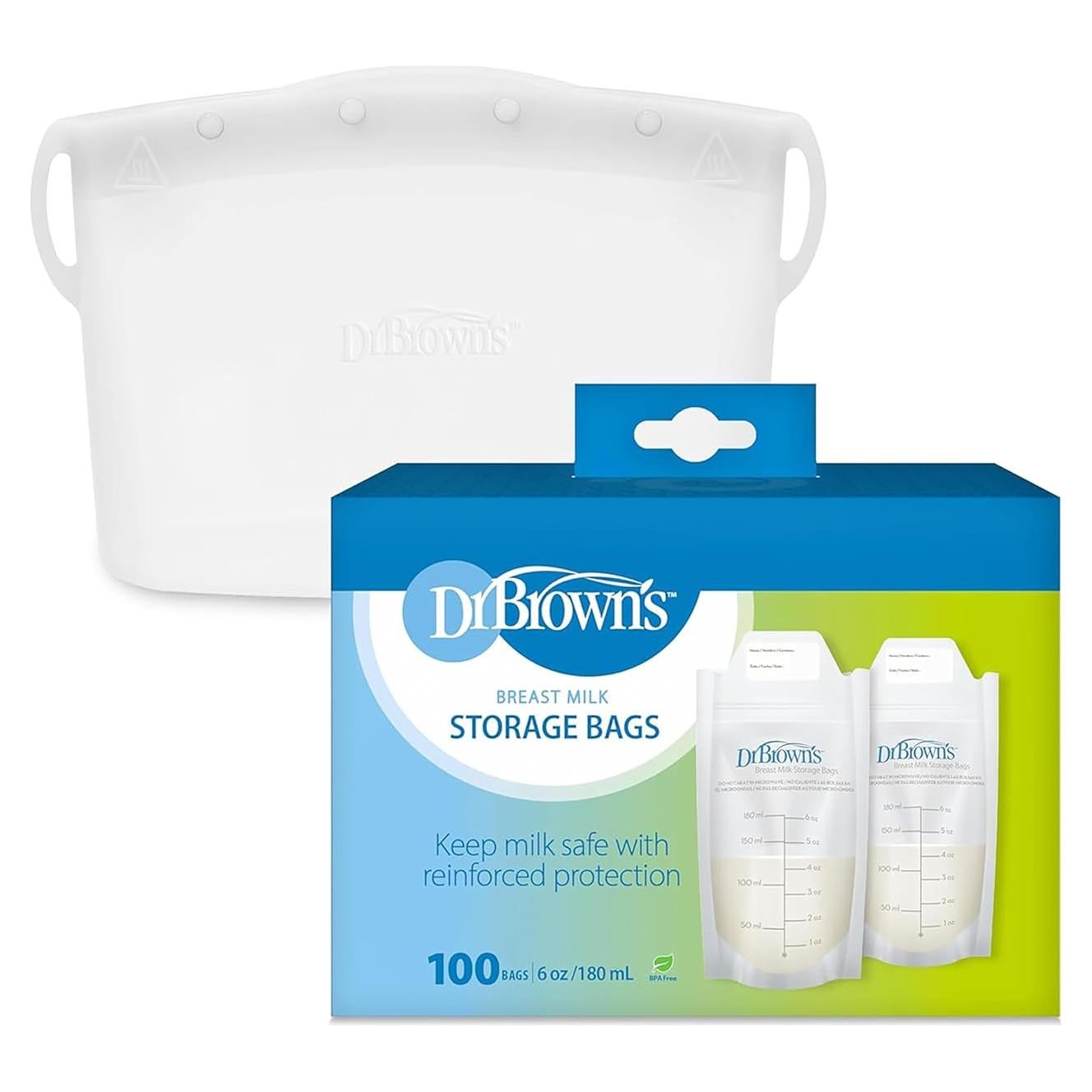 Bolsa Esterilizadora de Silicona Reutilizable Dr. Brown 177 mL