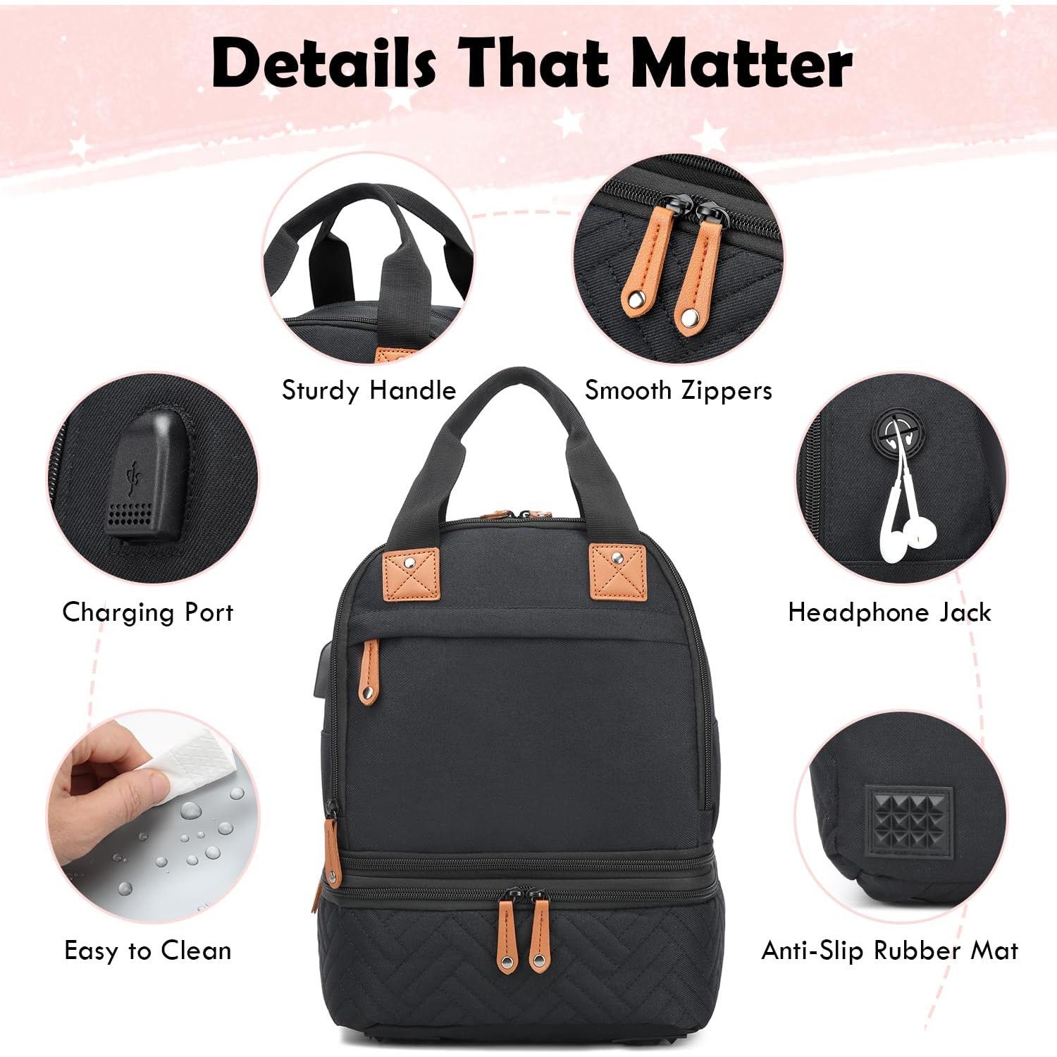 Bolsa Extractora de Leche Materna SLINRKE Negra - Aislante y Portátil