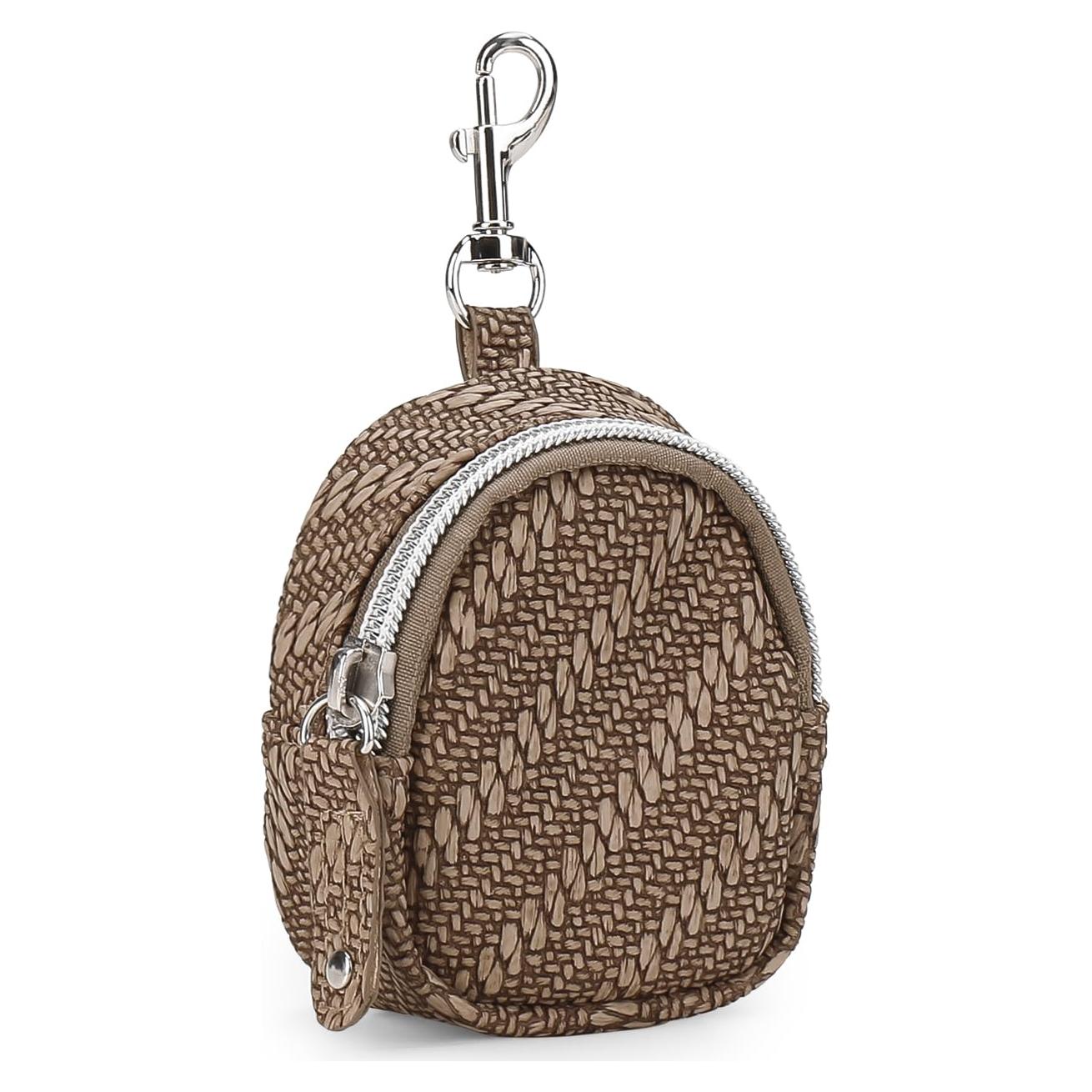 Bolsa para Chupetes MOMIGO - Soporte con Clip Marrón