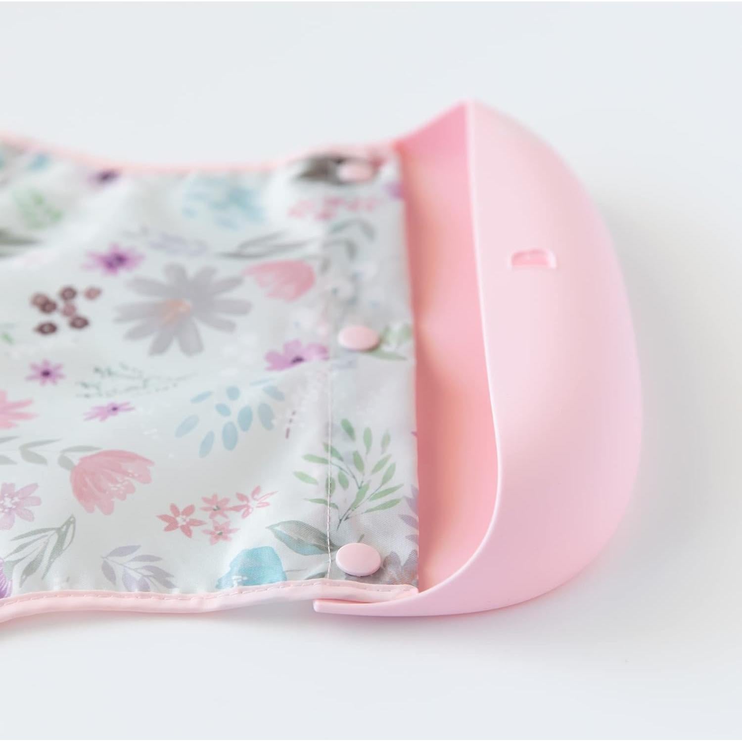 Bibs de Silicona Bumkins Floral para Bebé 6-24 Meses