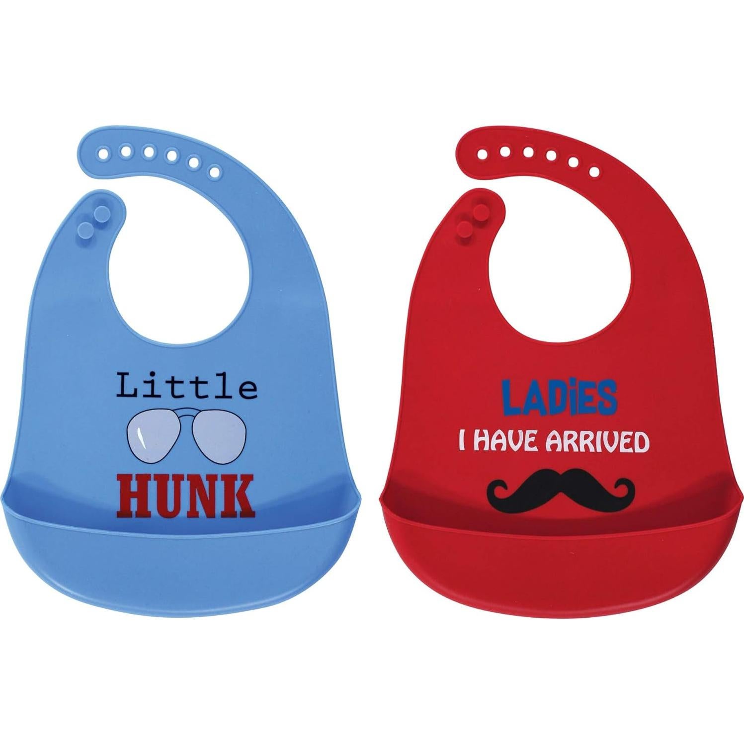 Baberos de Silicona Impermeables Luvable Friends Unisex