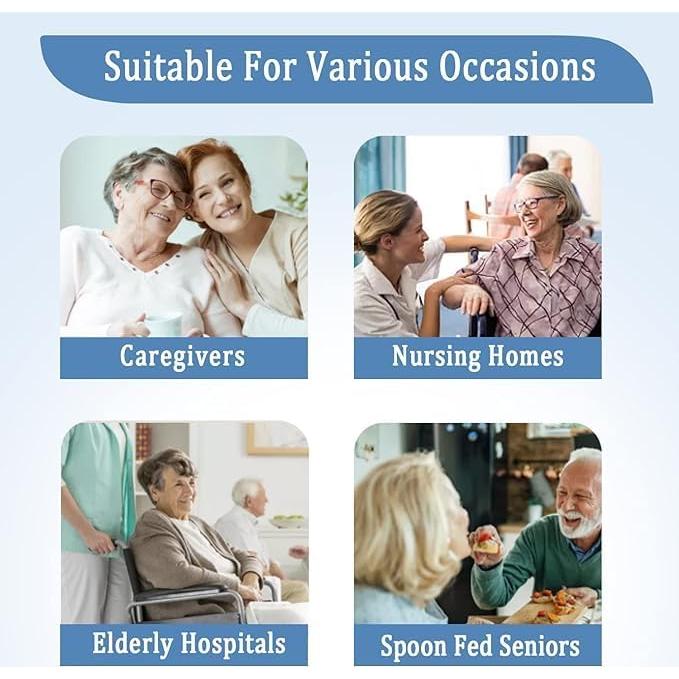 Bibs de Silicona Ajustables para Adultos Rosa - Lavables y Reutilizables