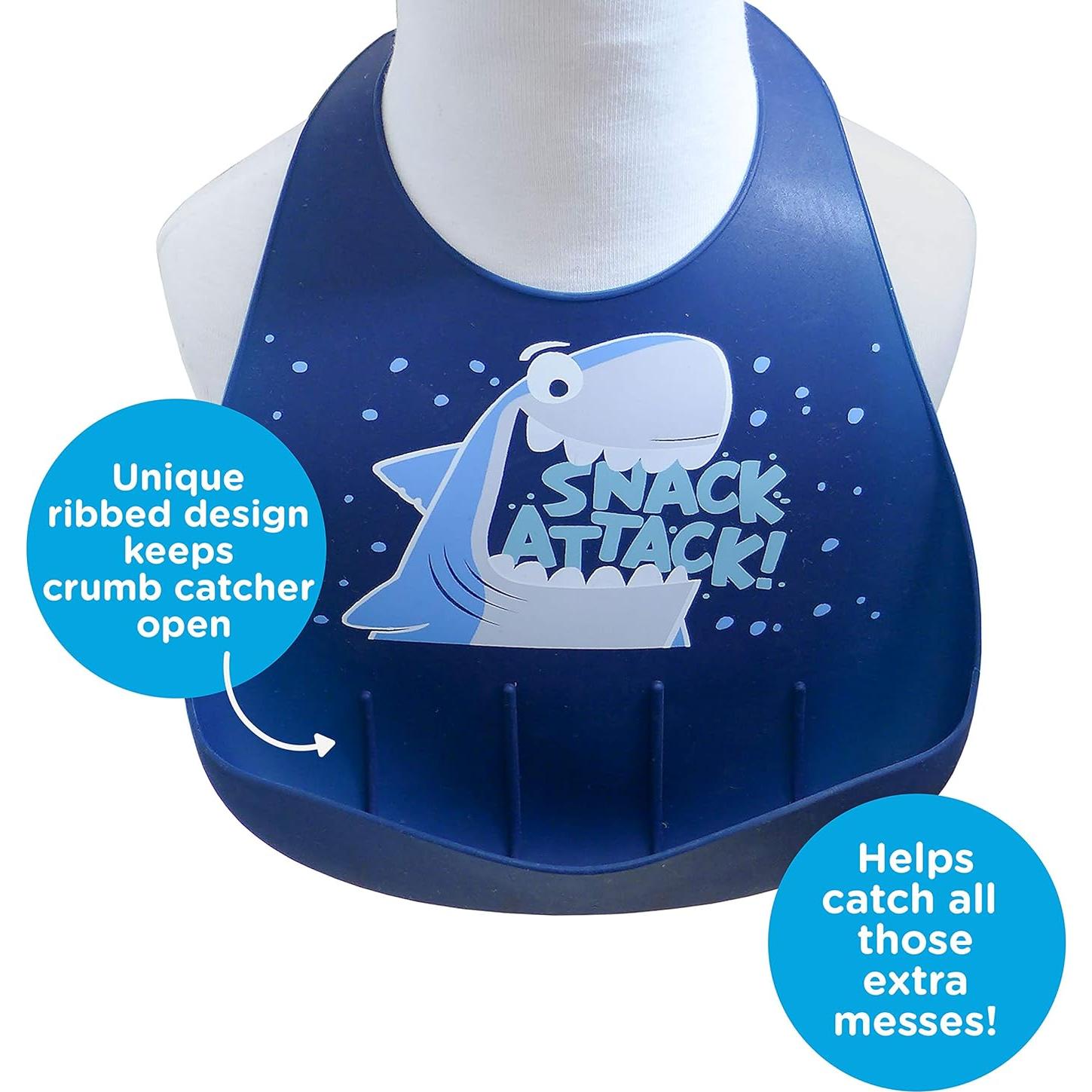 Conjunto de 3 Baberos de Silicona para Niños SC107