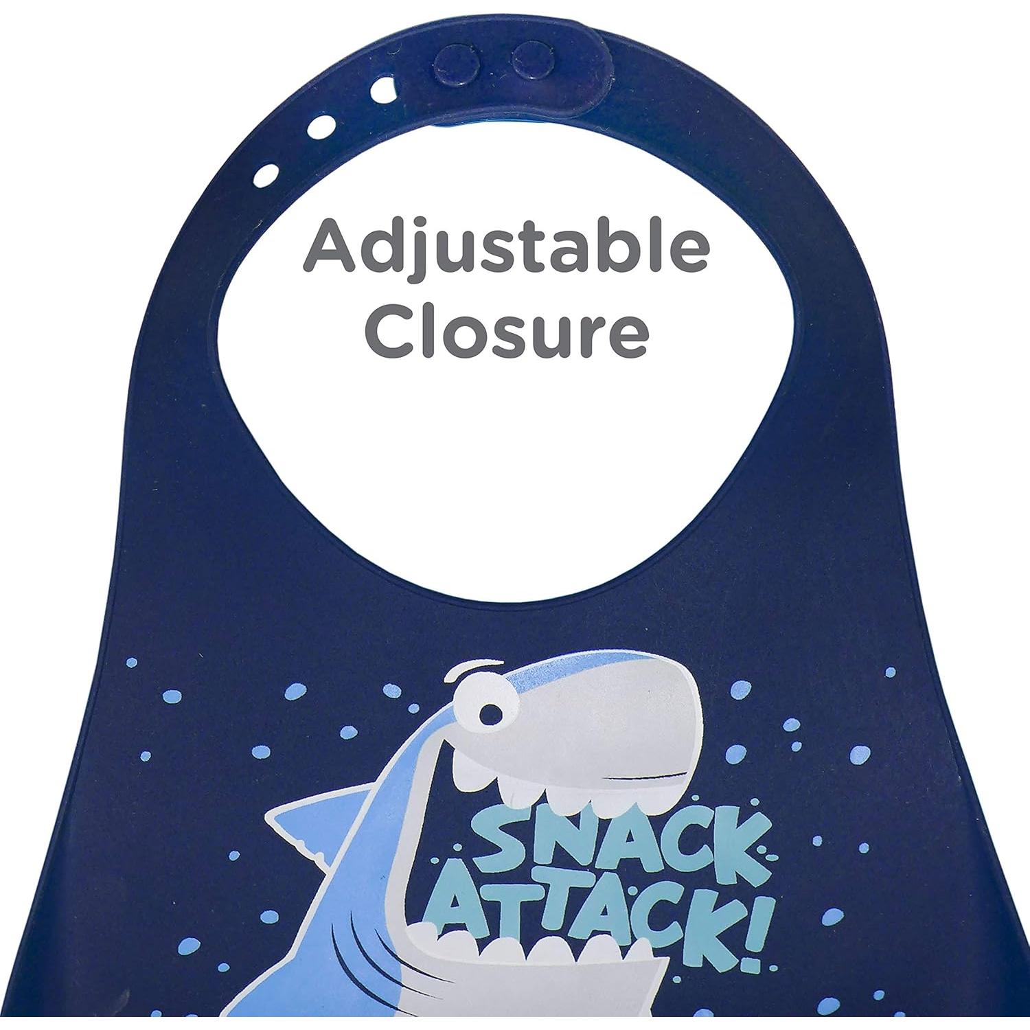 Conjunto de 3 Baberos de Silicona para Niños SC107