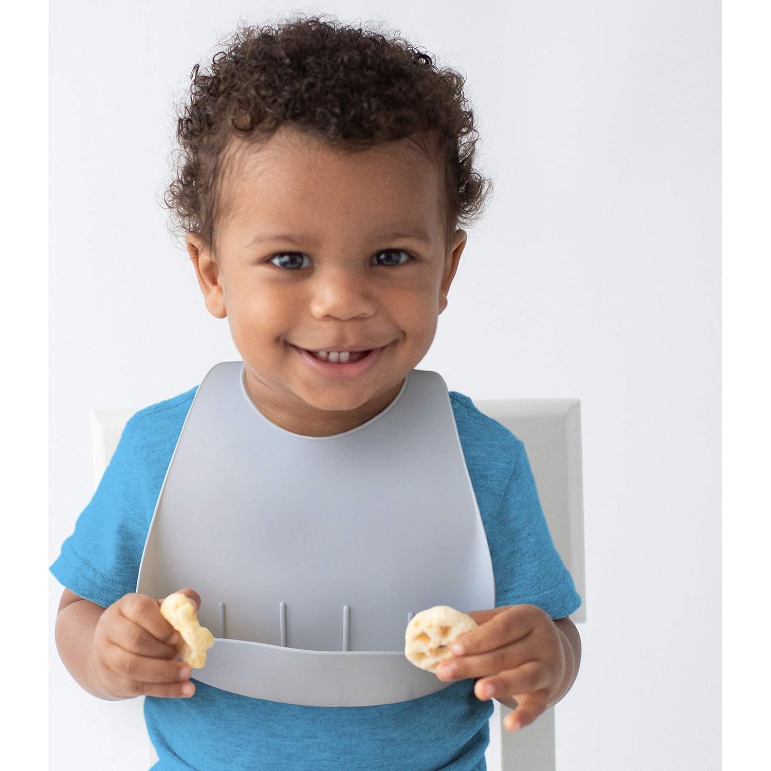 Conjunto de 3 Baberos de Silicona para Niños SC107