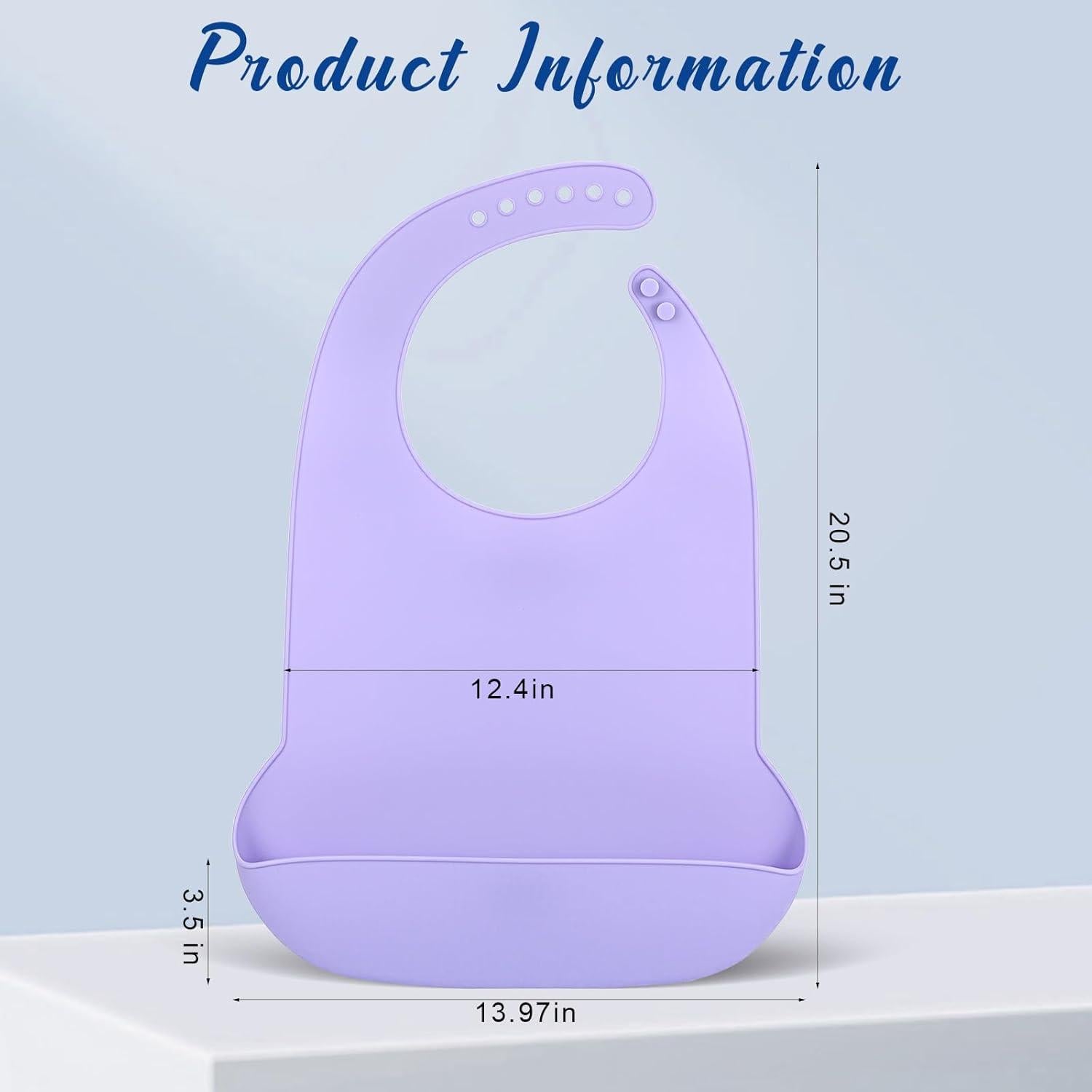 Baberos grandes de silicona para adultos MAQUITA - 2 piezas