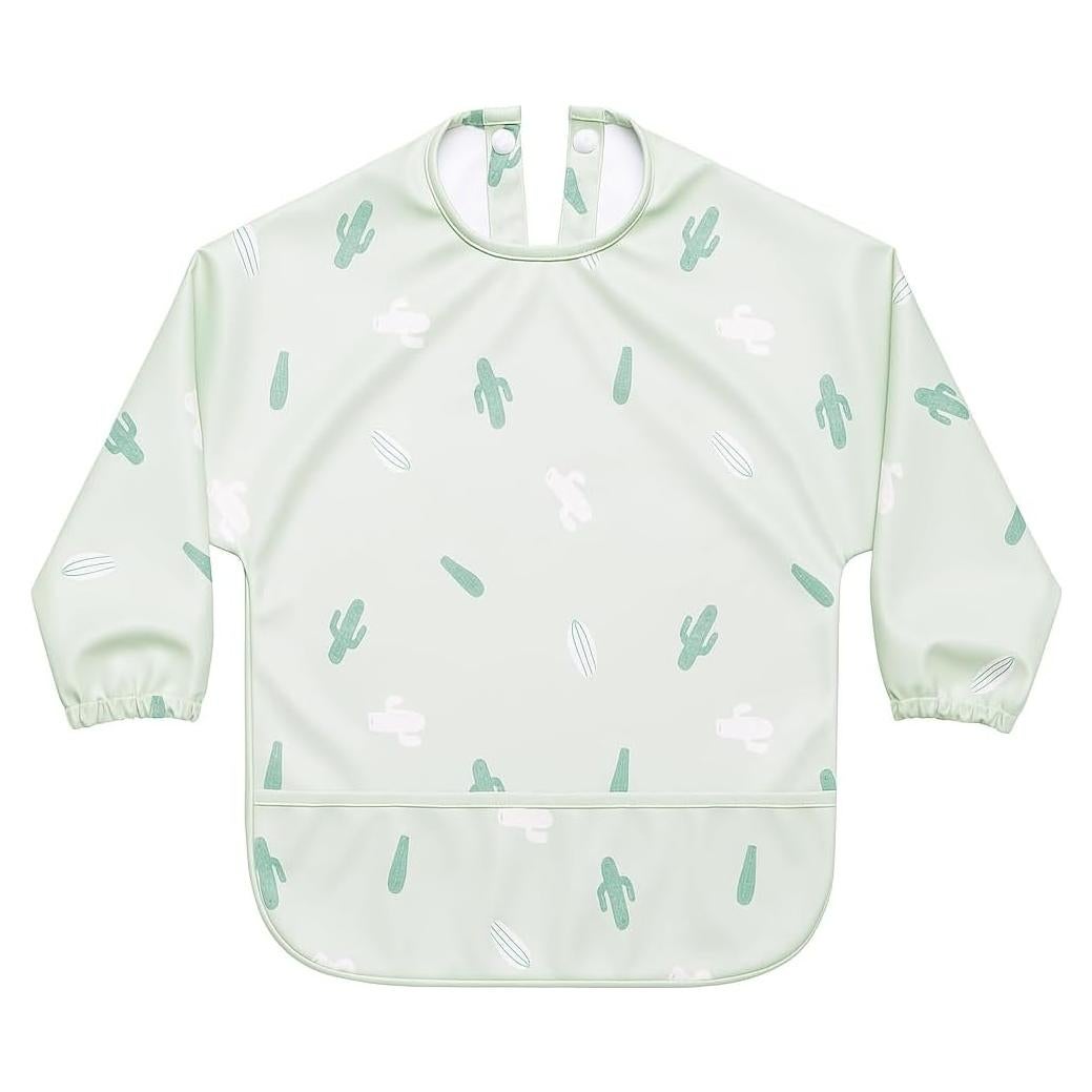 Juego de Baberos de Silicona Angora para Bebés - Ajustables e Impermeables