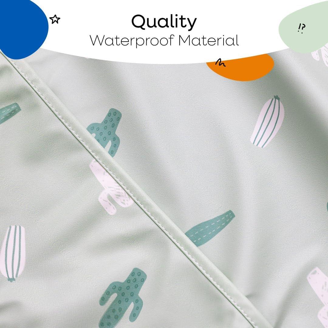 Juego de Baberos de Silicona Angora para Bebés - Ajustables e Impermeables