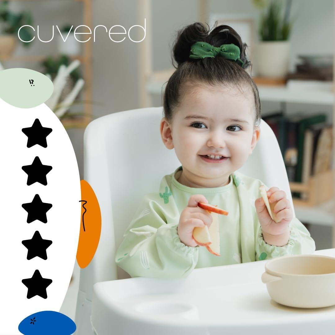 Juego de Baberos de Silicona Angora para Bebés - Ajustables e Impermeables