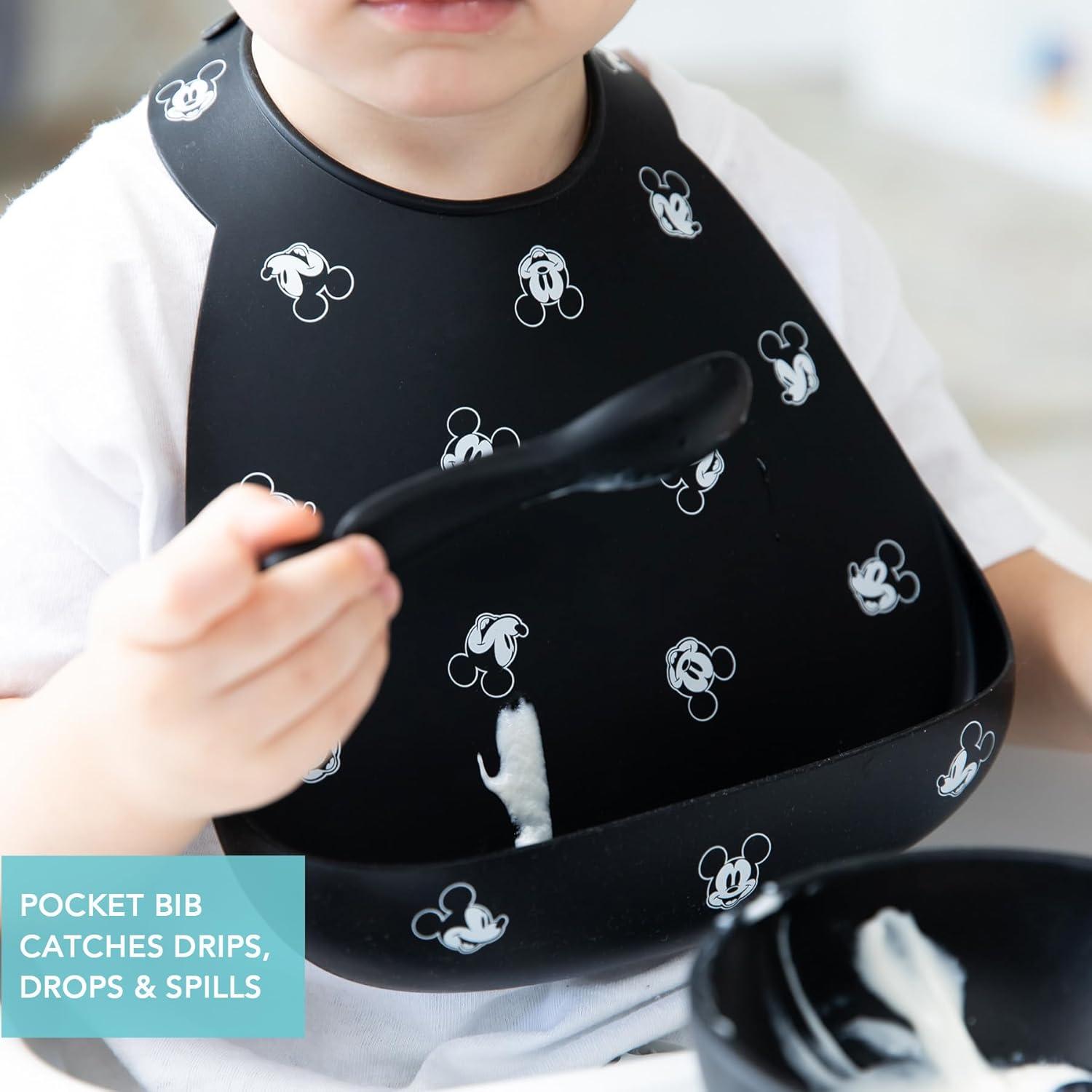 Set de Alimentación Inicial Bumkins - Silicona Mickey Mouse