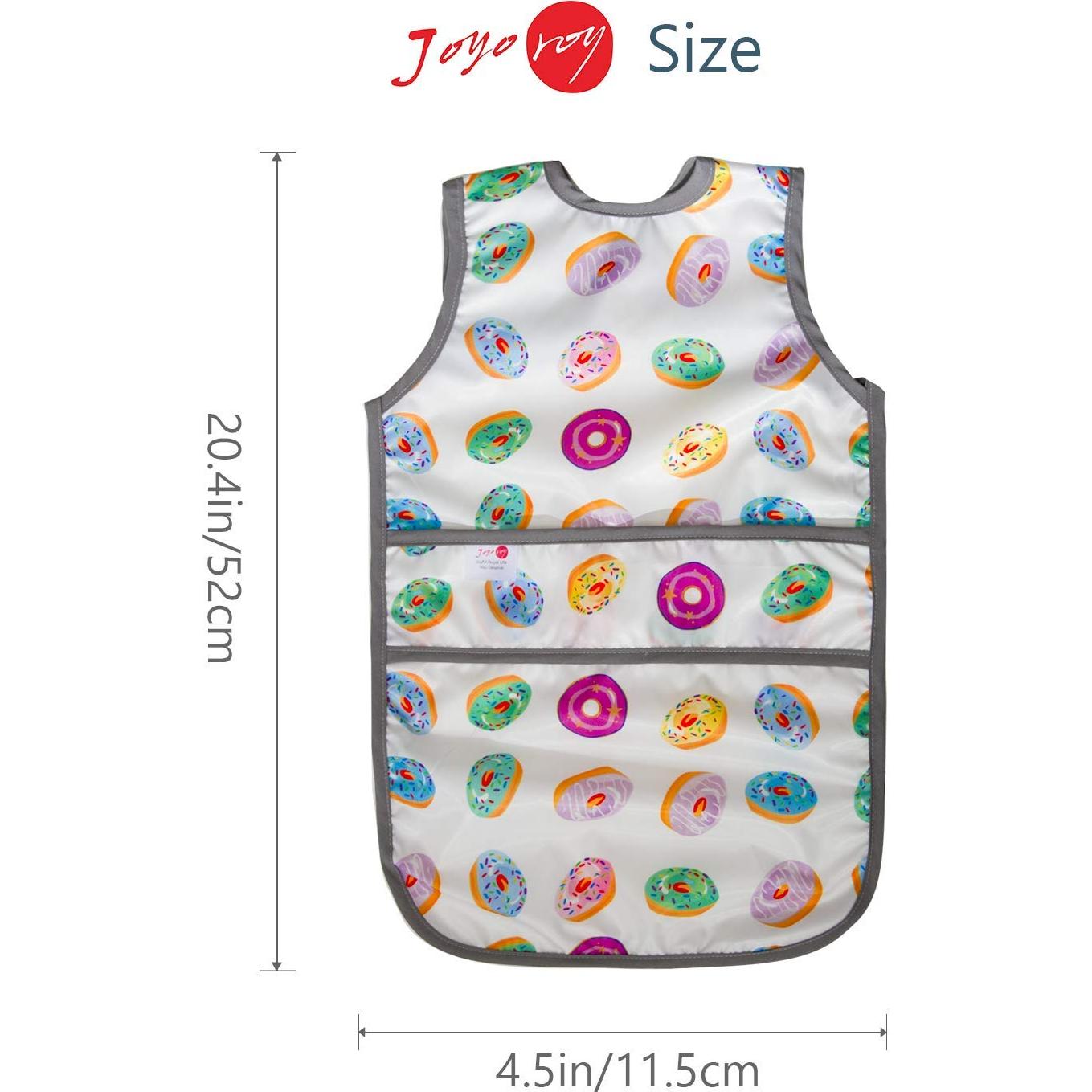 Baberos Impermeables Joyo Roy para Niños 2-4 Años - Lavables