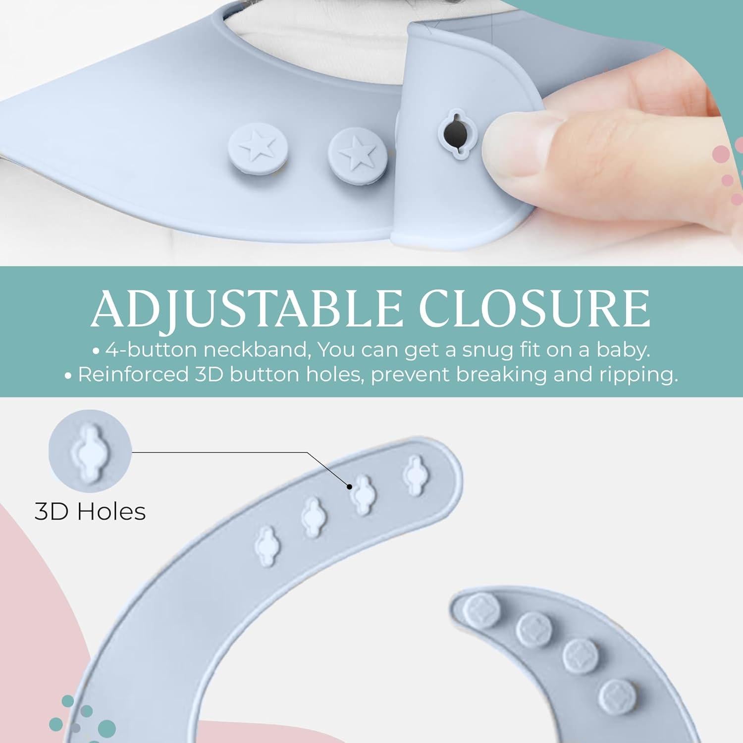 Juego de Alimentación de Silicona Elefante SiliAnimal - Incluye Tapete, Baberos, Cucharas y Cuencos