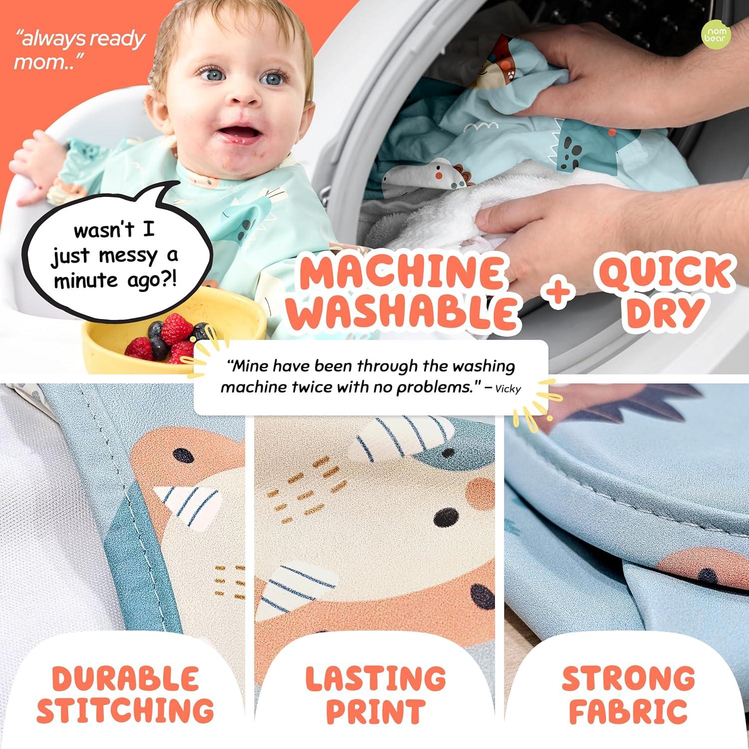 Babero Impermeable para Bebés Retail Nation - Manga Larga 6-24 Meses