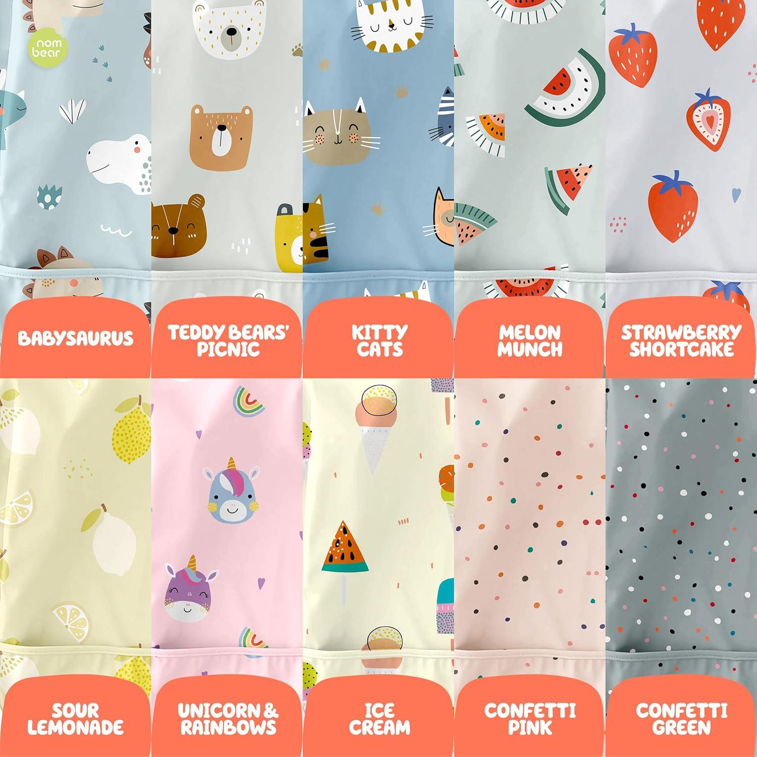 Babero Impermeable para Bebés Retail Nation - Manga Larga 6-24 Meses