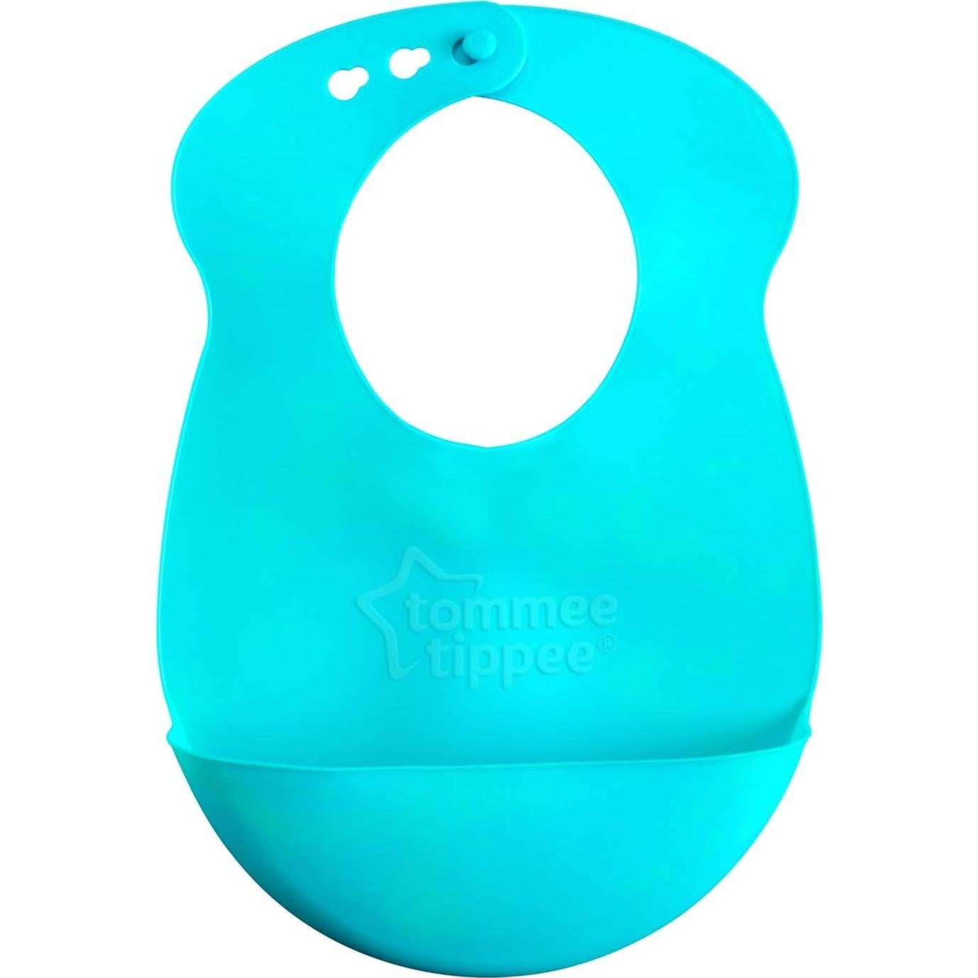 Babero Easi-Roll Tommee Tippee Rosa y Verde 7+ Meses - 3 Piezas